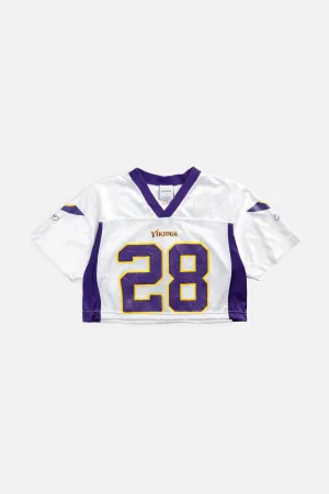 Rework Crop Minnesota Vikings NFL Jersey - S Frankie