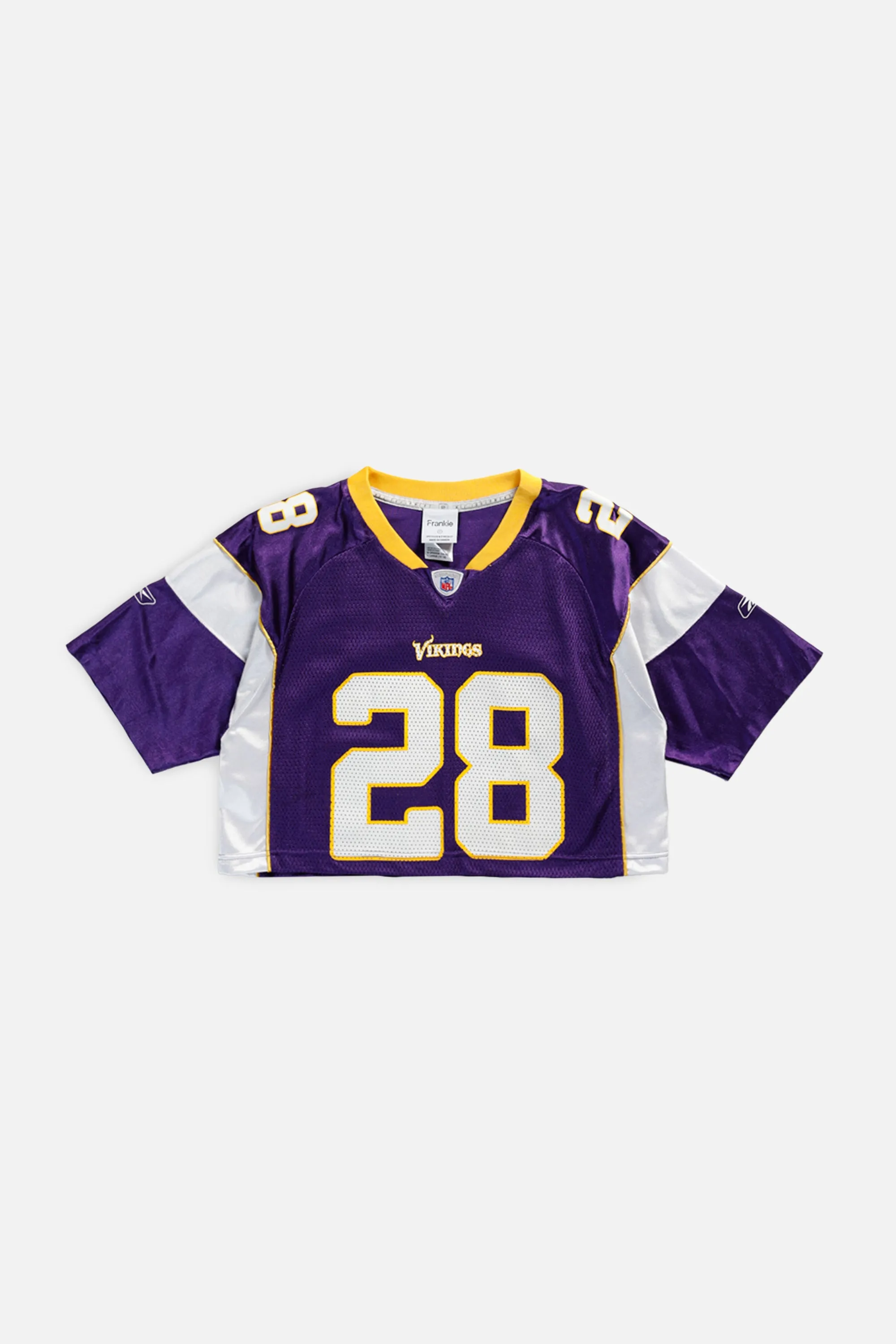 Rework Crop Minnesota Vikings NFL Jersey - S Frankie