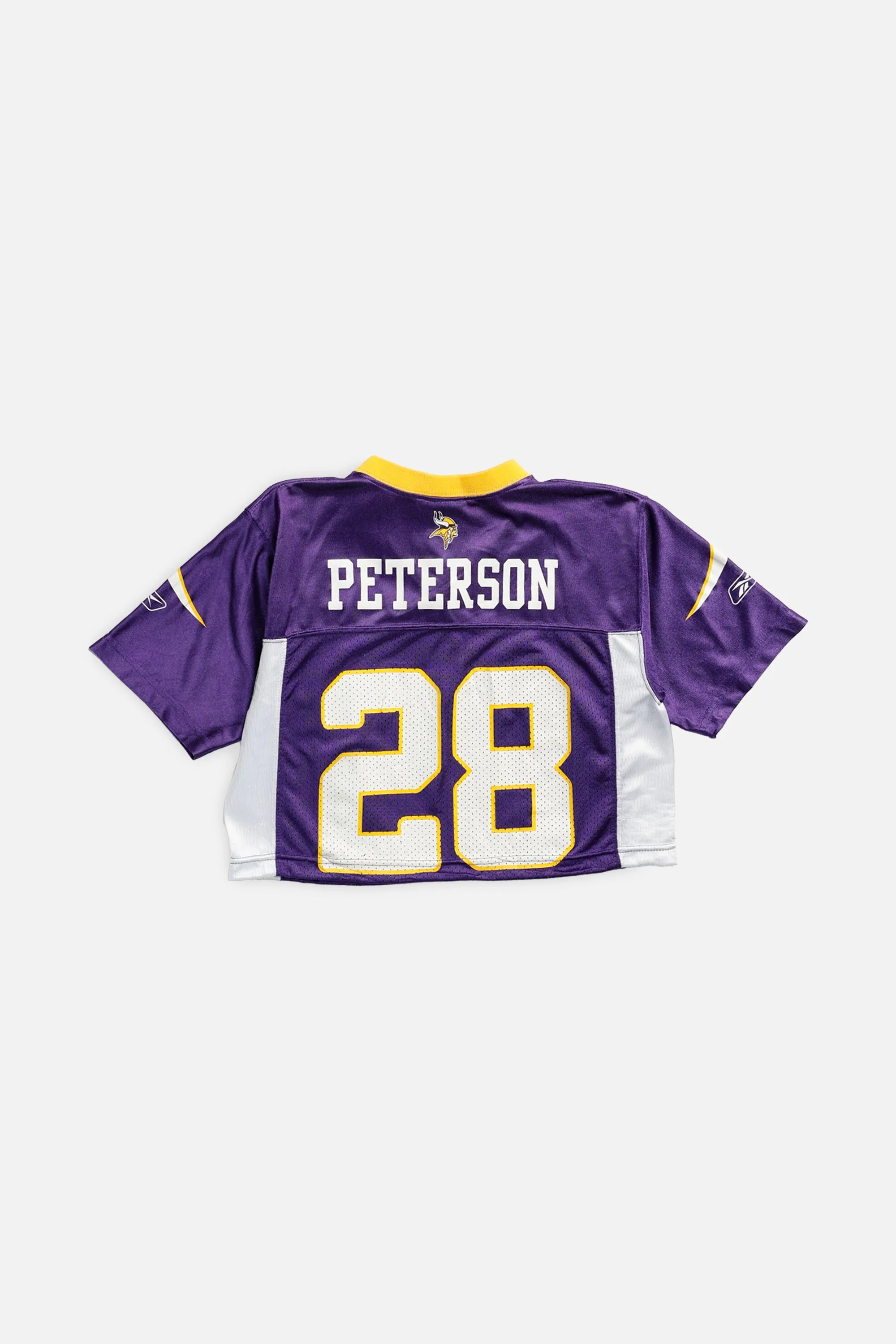 Rework Crop Minnesota Vikings NFL Jersey - XS Frankie