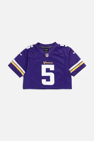 Rework Crop Minnesota Vikings NFL Jersey - XS Frankie