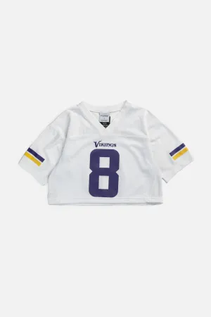 Rework Crop Minnesota Vikings NFL Jersey - XS Frankie