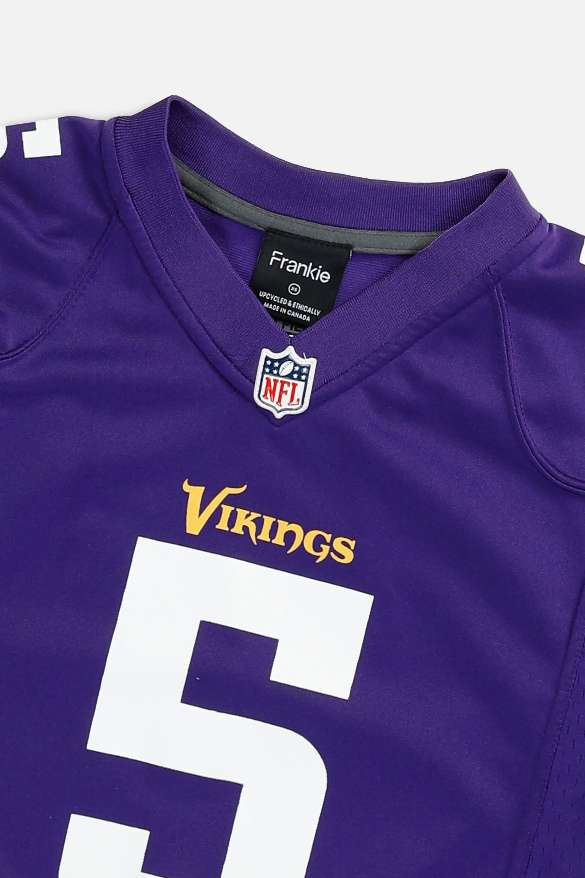 Rework Crop Minnesota Vikings NFL Jersey - XS Frankie