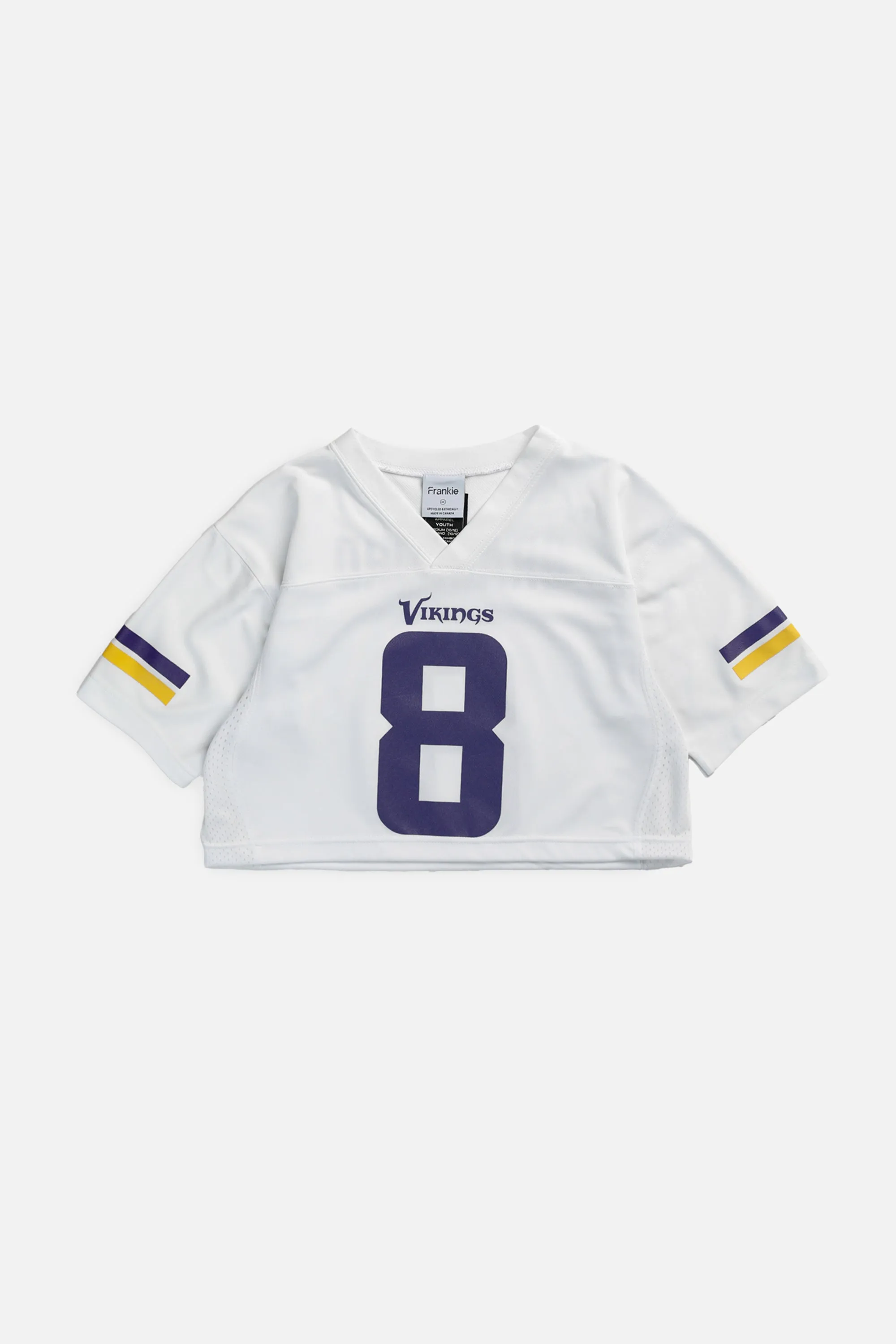 Rework Crop Minnesota Vikings NFL Jersey - XS Frankie
