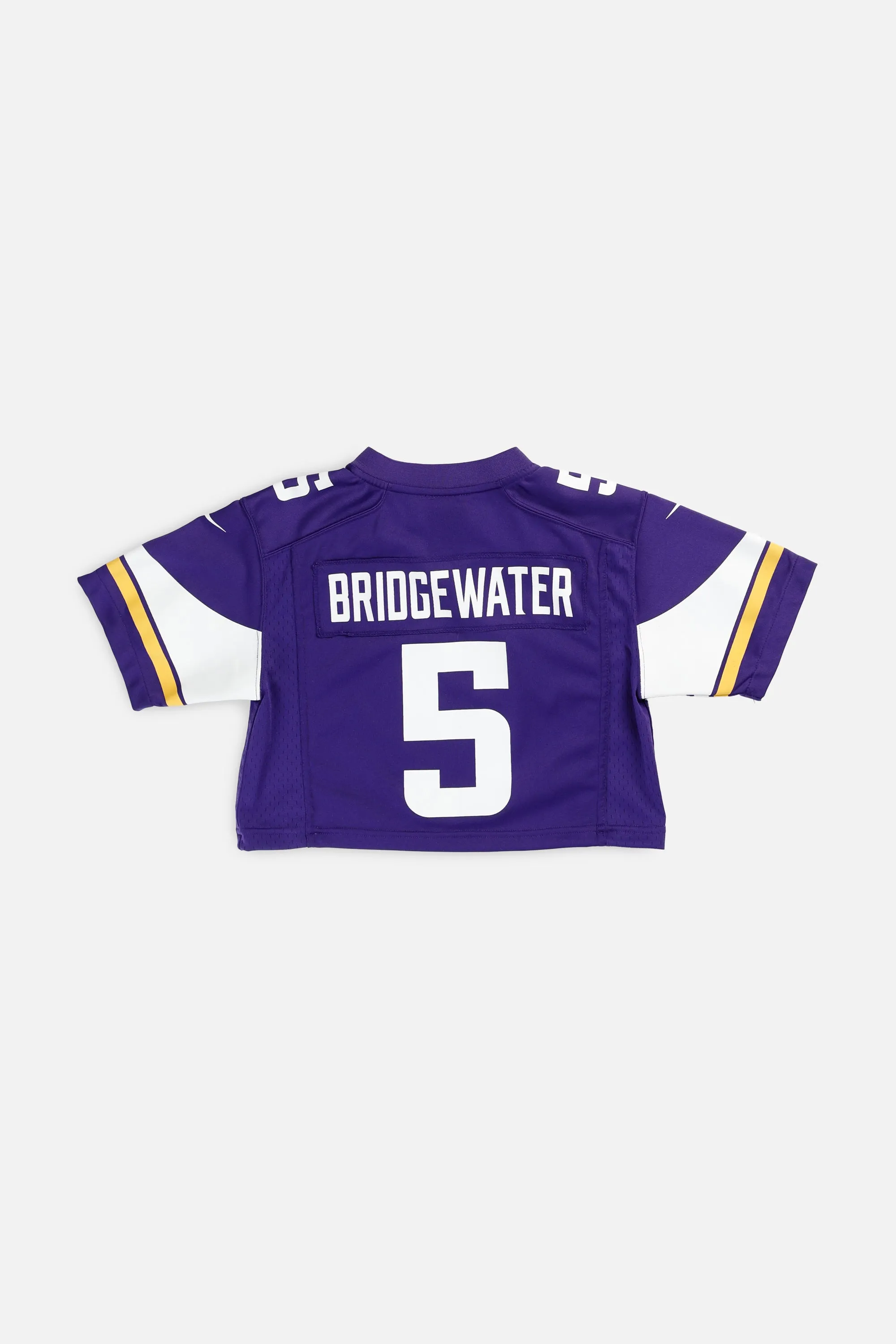 Rework Crop Minnesota Vikings NFL Jersey - XS Frankie