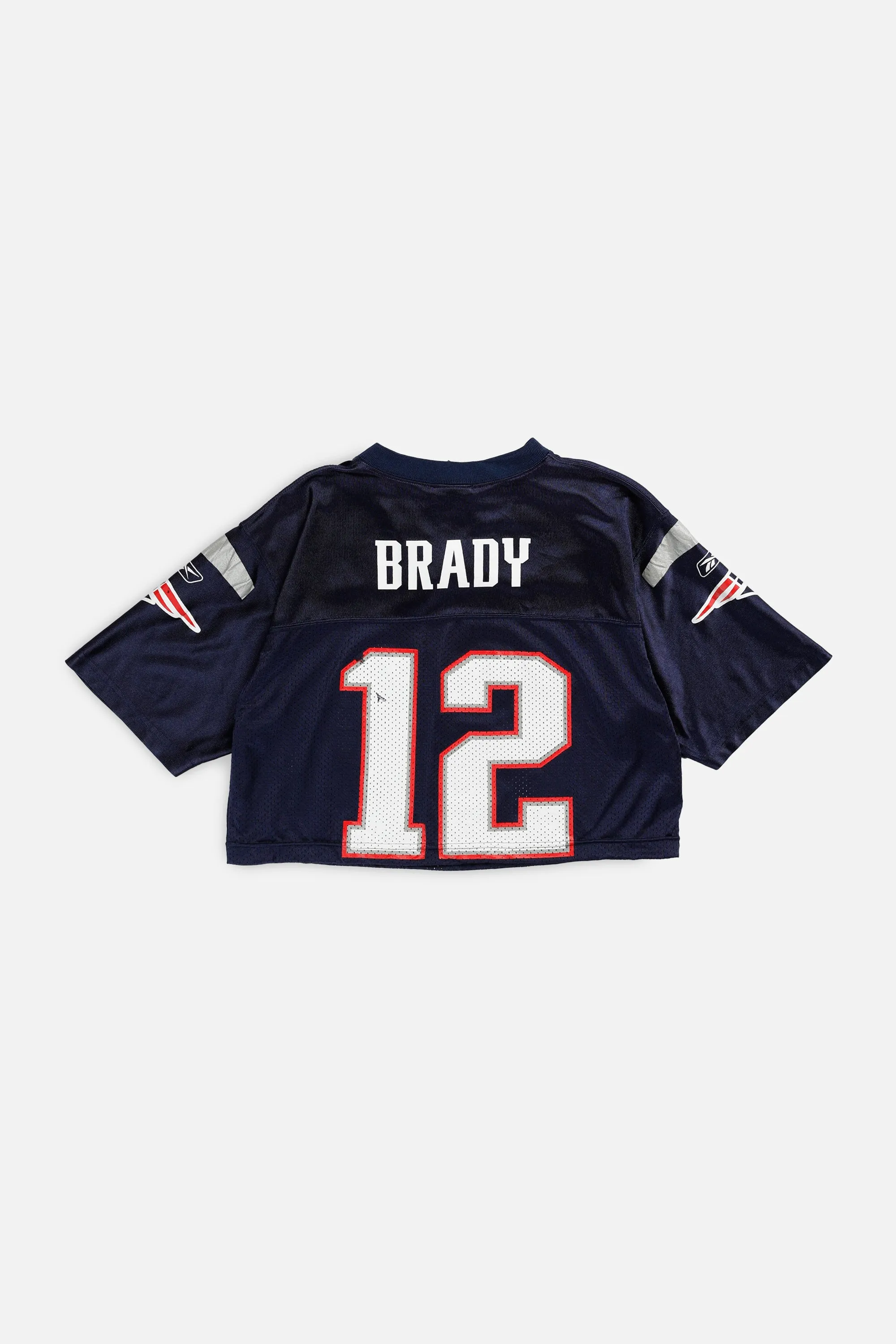 Rework Crop New England Patriots NFL Jersey - XS Frankie