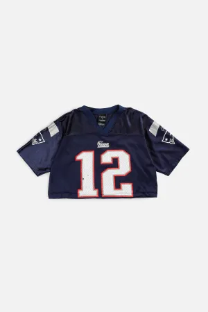 Rework Crop New England Patriots NFL Jersey - XS Frankie