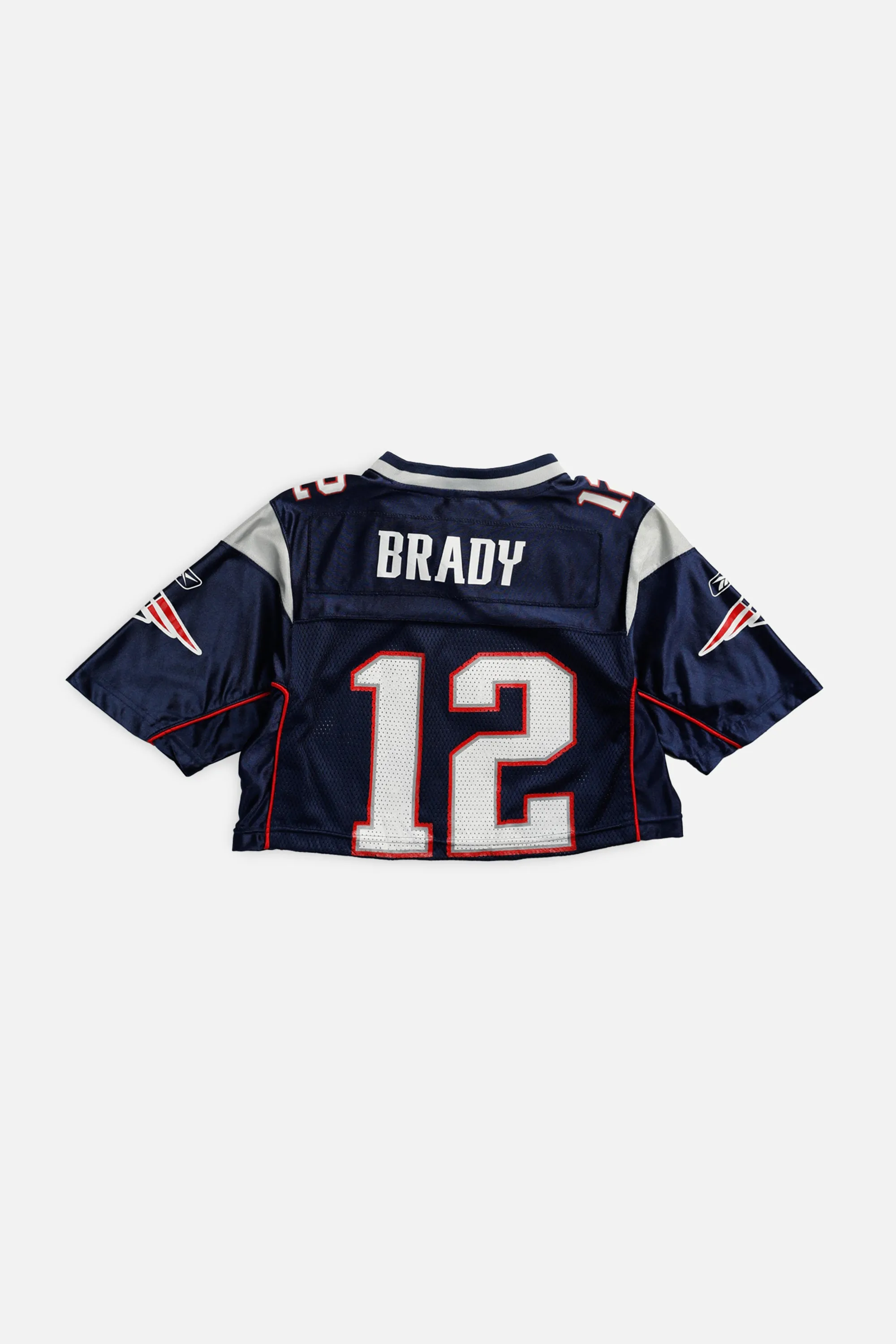 Rework Crop New England Patriots NFL Jersey - XS Frankie