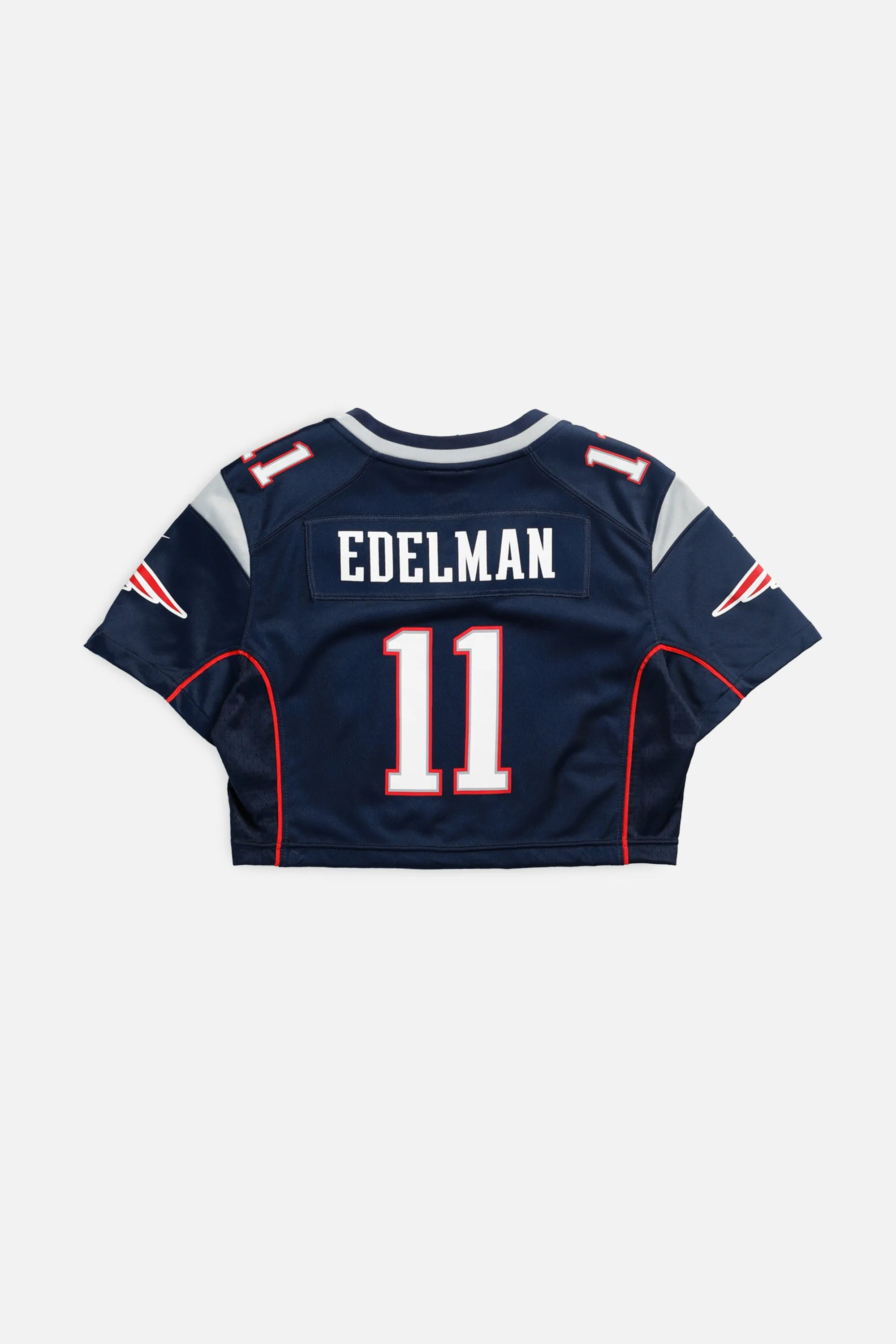 Rework Crop New England Patriots NFL Jersey - XS Frankie