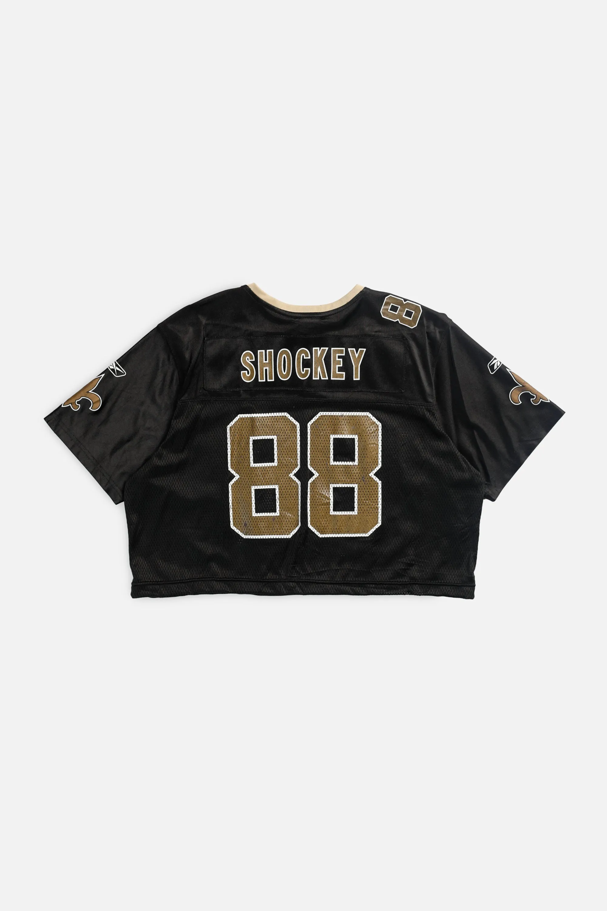 Rework Crop New Orleans Saints NFL Jersey - L Frankie