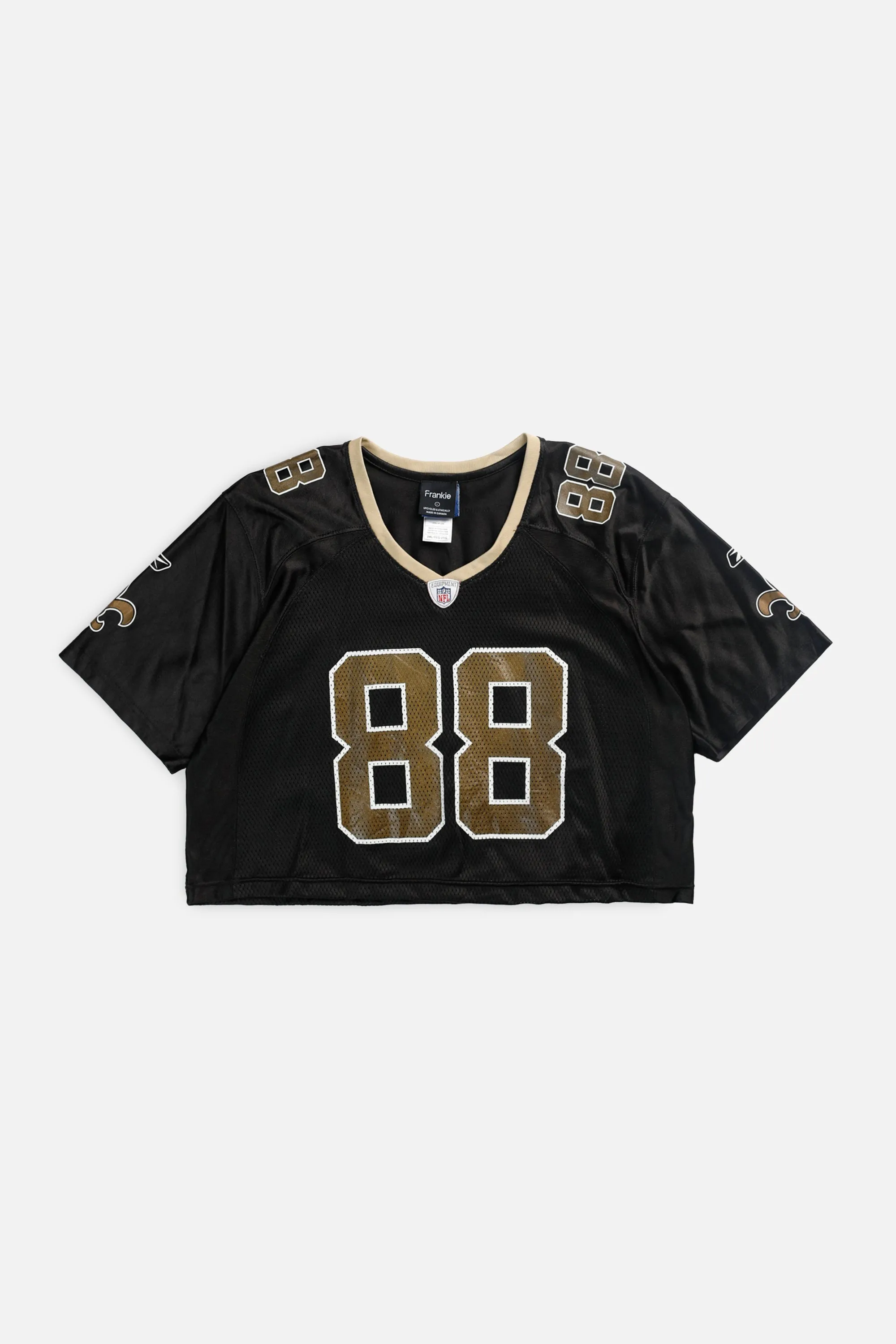 Rework Crop New Orleans Saints NFL Jersey - L Frankie