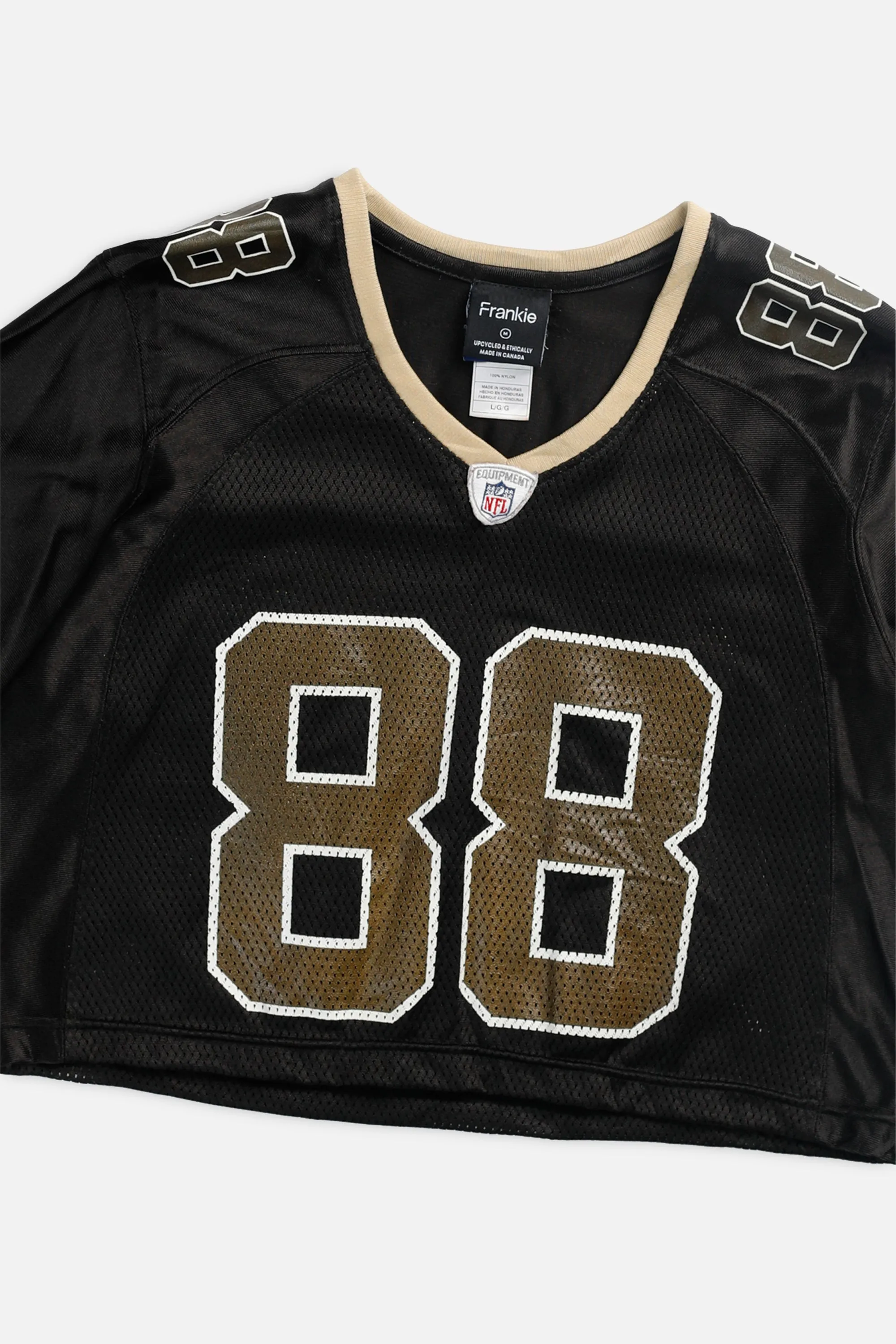 Rework Crop New Orleans Saints NFL Jersey - M Frankie