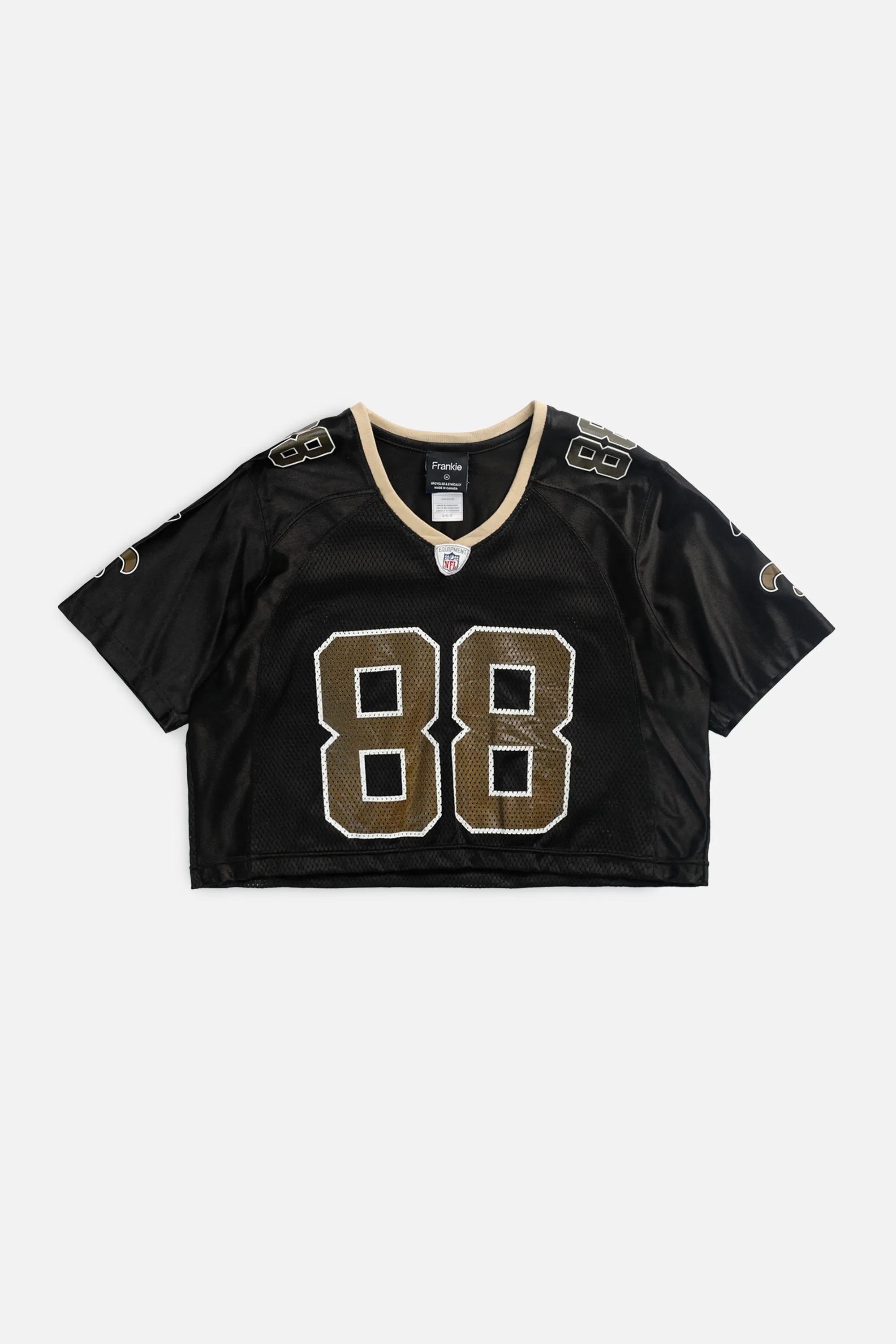 Rework Crop New Orleans Saints NFL Jersey - M Frankie