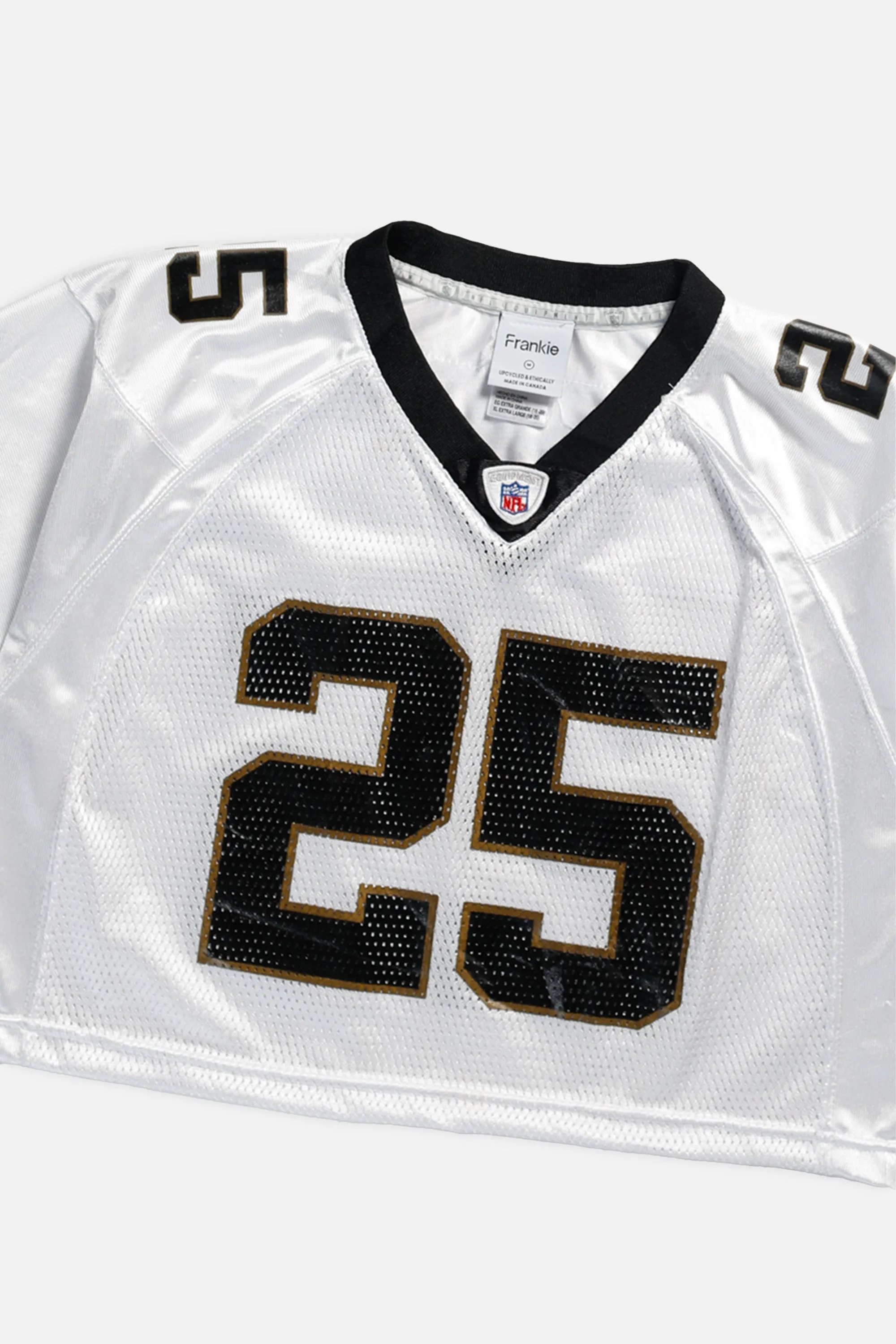 Rework Crop New Orleans Saints NFL Jersey - M Frankie