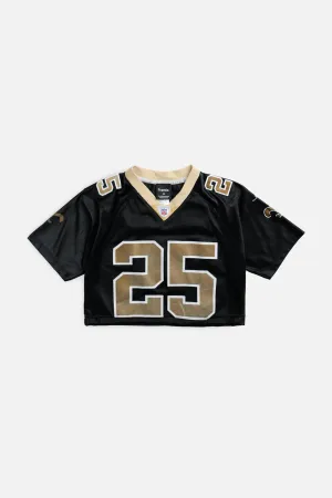 Rework Crop New Orleans Saints NFL Jersey - XS Frankie