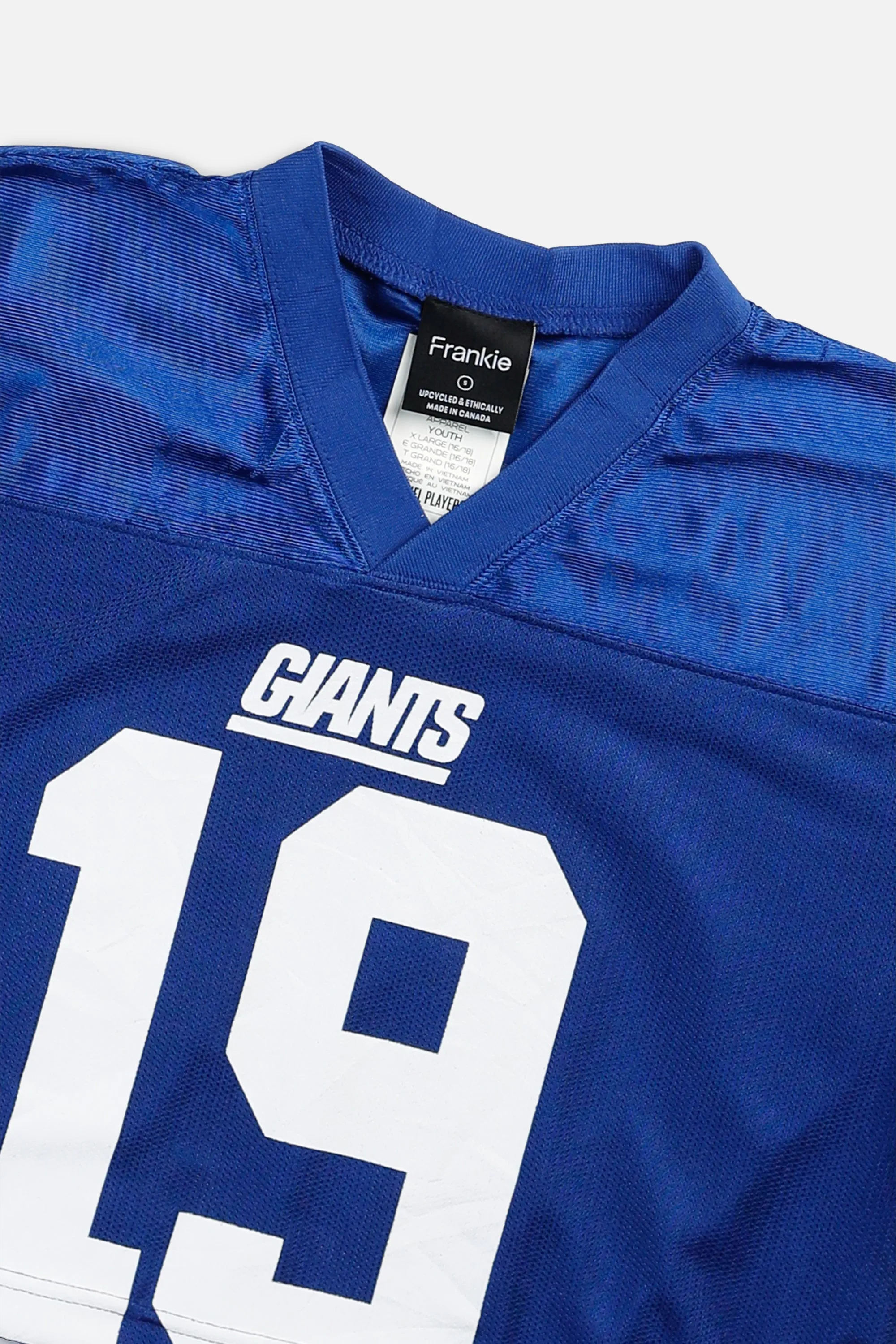 Rework Crop NY Giants NFL Jersey - S Frankie