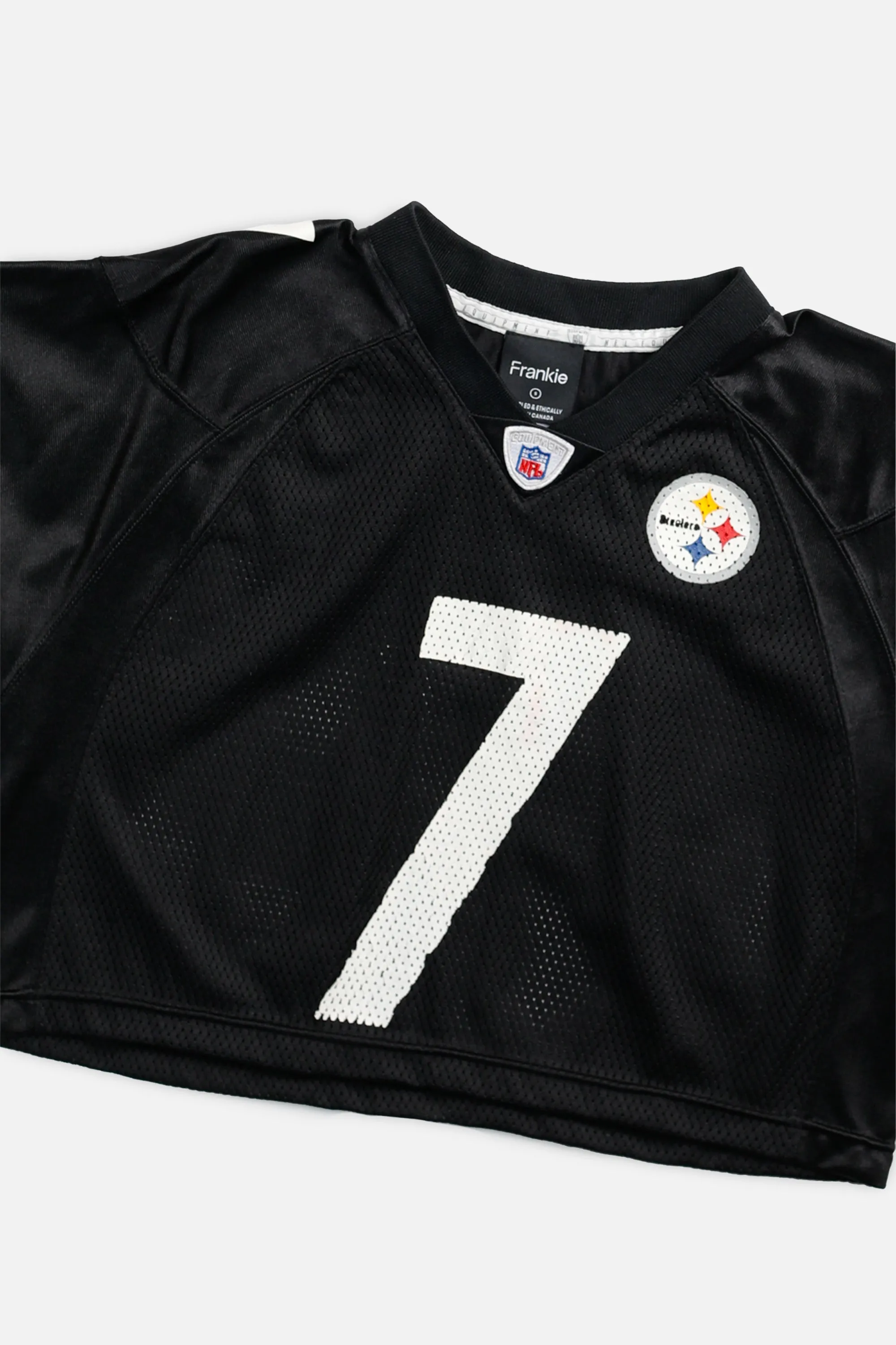 Rework Crop Pittsburgh Steelers NFL Jersey - S Frankie