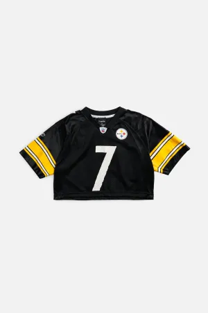 Rework Crop Pittsburgh Steelers NFL Jersey - S Frankie