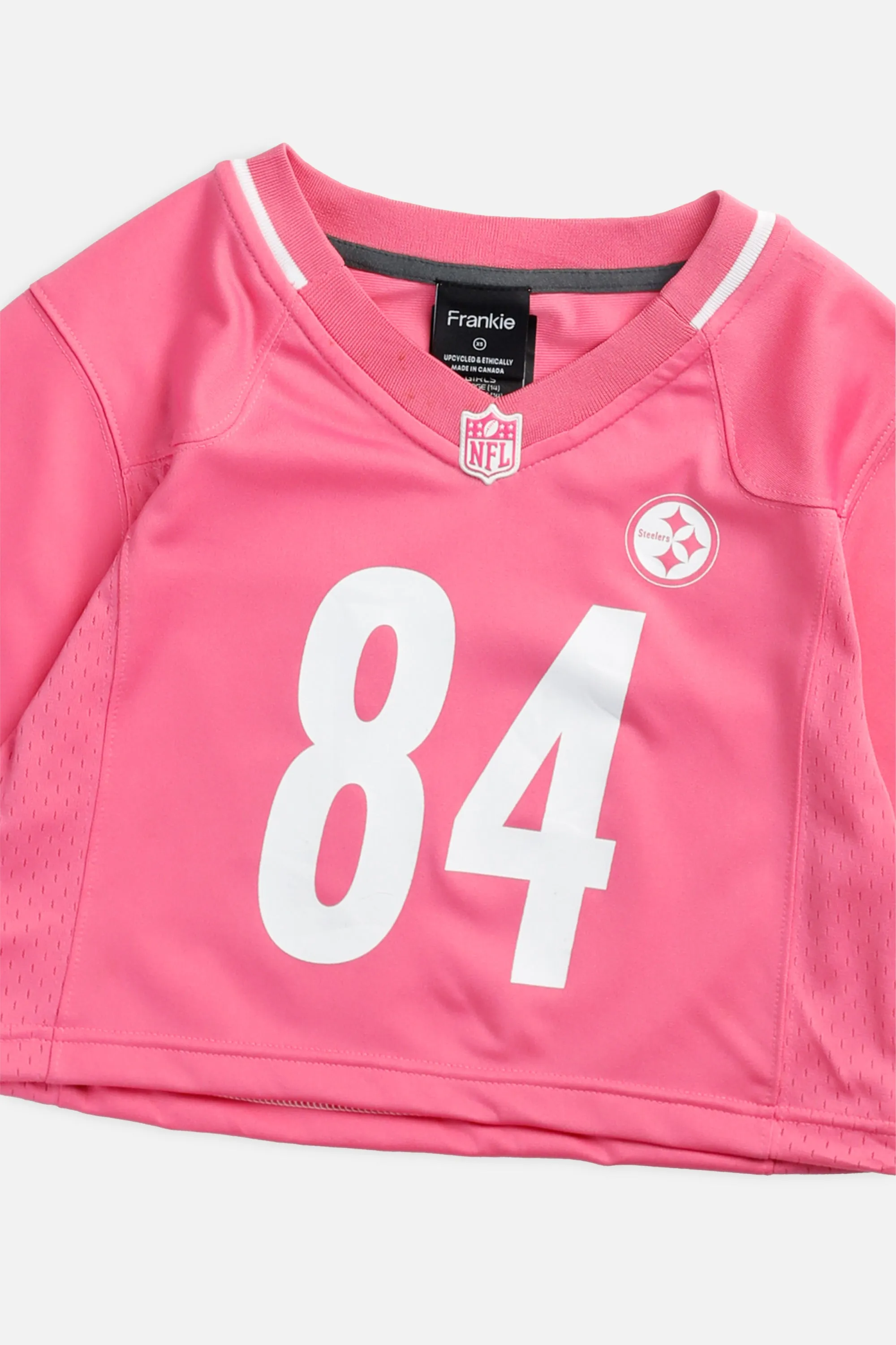 Rework Crop Pittsburgh Steelers NFL Jersey - XS Frankie