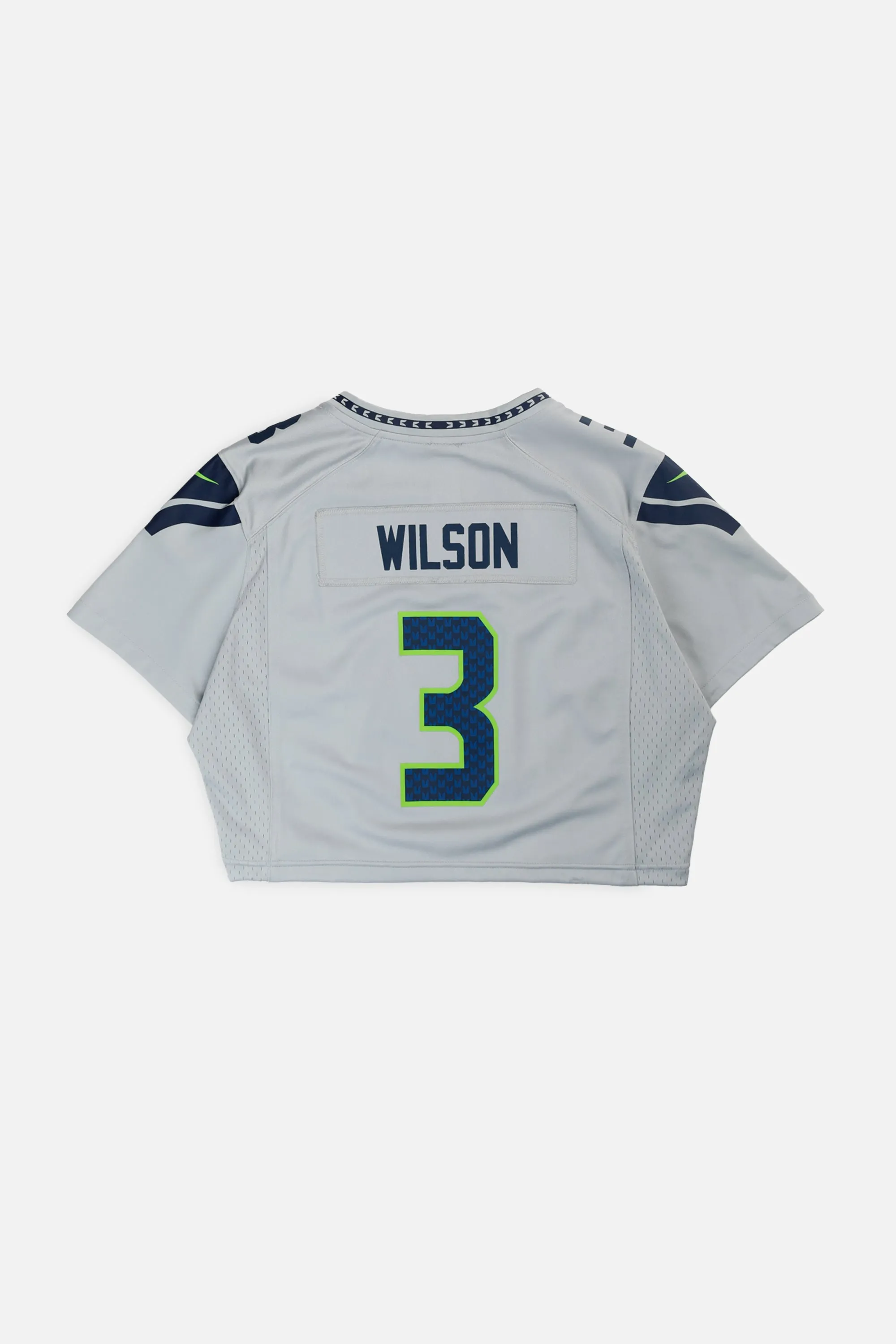 Rework Crop Seattle Seahawks NFL Jersey - L Frankie