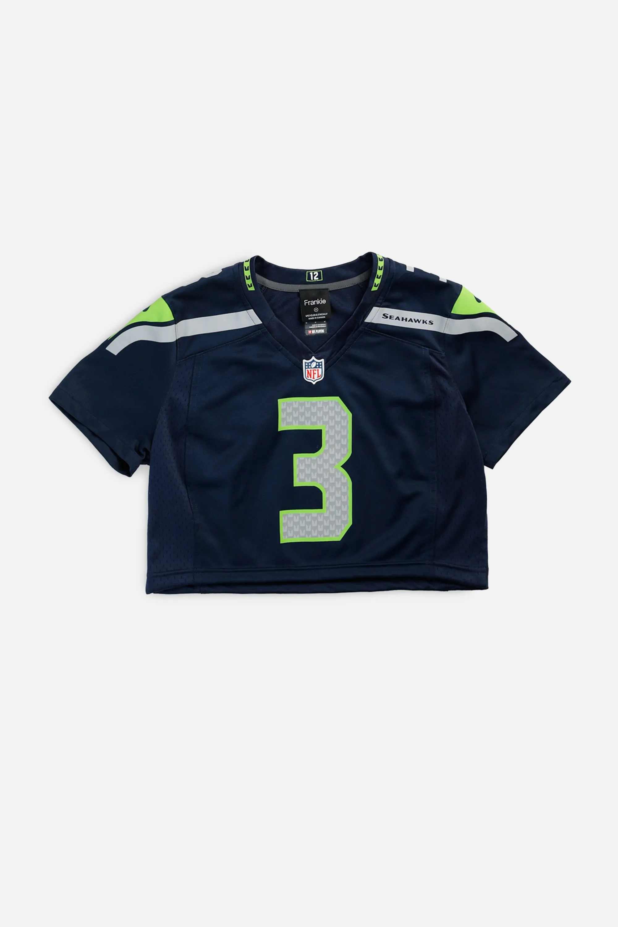 Rework Crop Seattle Seahawks NFL Jersey - M Frankie