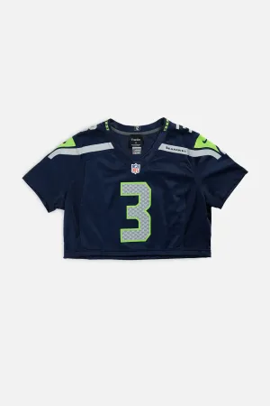 Rework Crop Seattle Seahawks NFL Jersey - M Frankie
