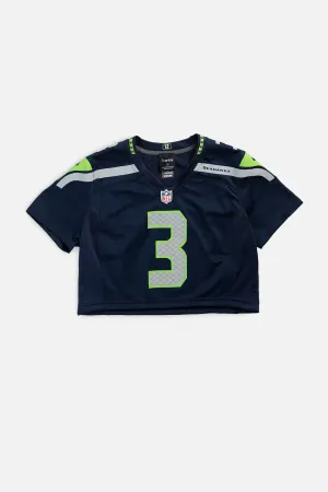 Rework Crop Seattle Seahawks NFL Jersey - M Frankie