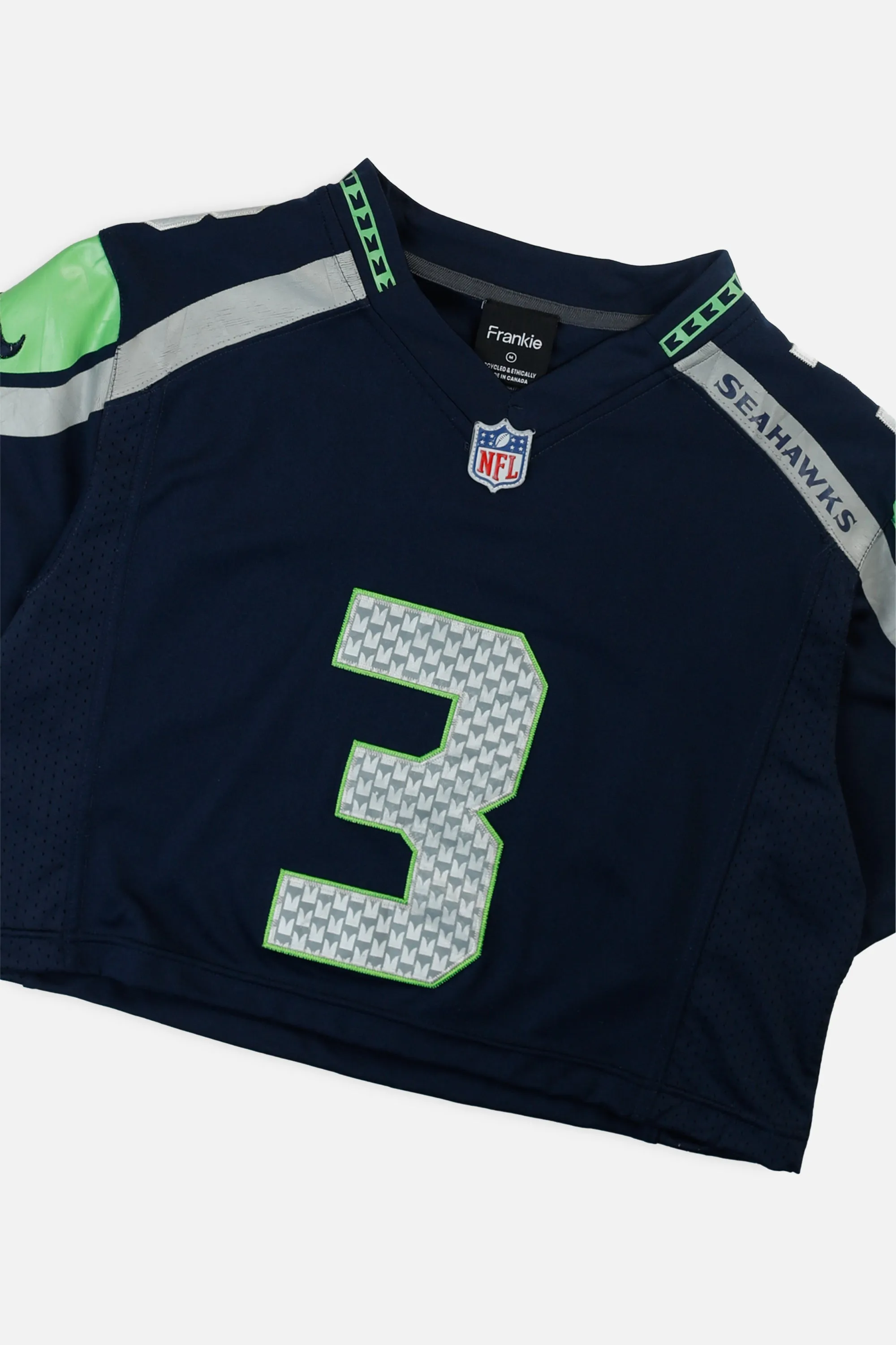 Rework Crop Seattle Seahawks NFL Jersey - M Frankie