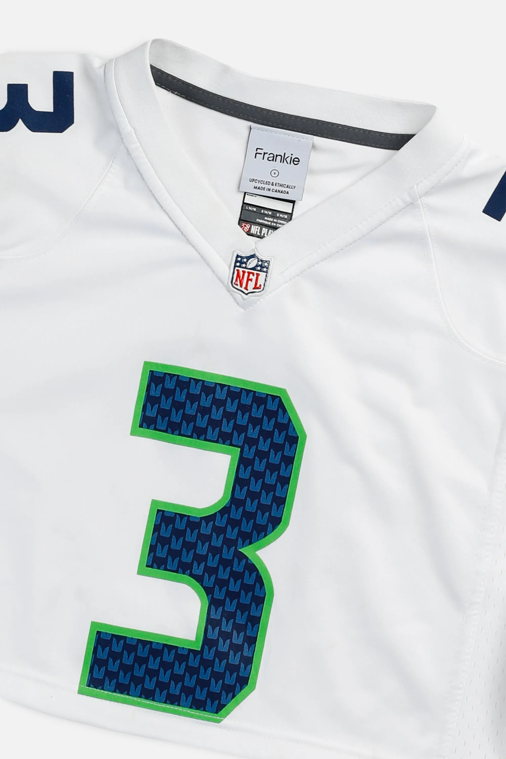 Rework Crop Seattle Seahawks NFL Jersey - S Frankie