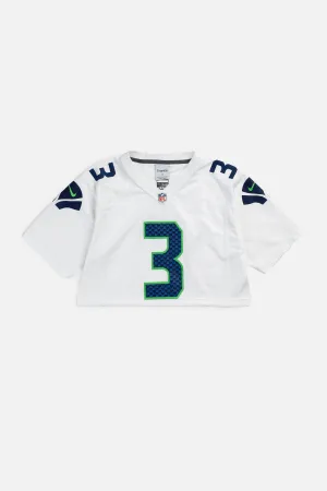 Rework Crop Seattle Seahawks NFL Jersey - S Frankie