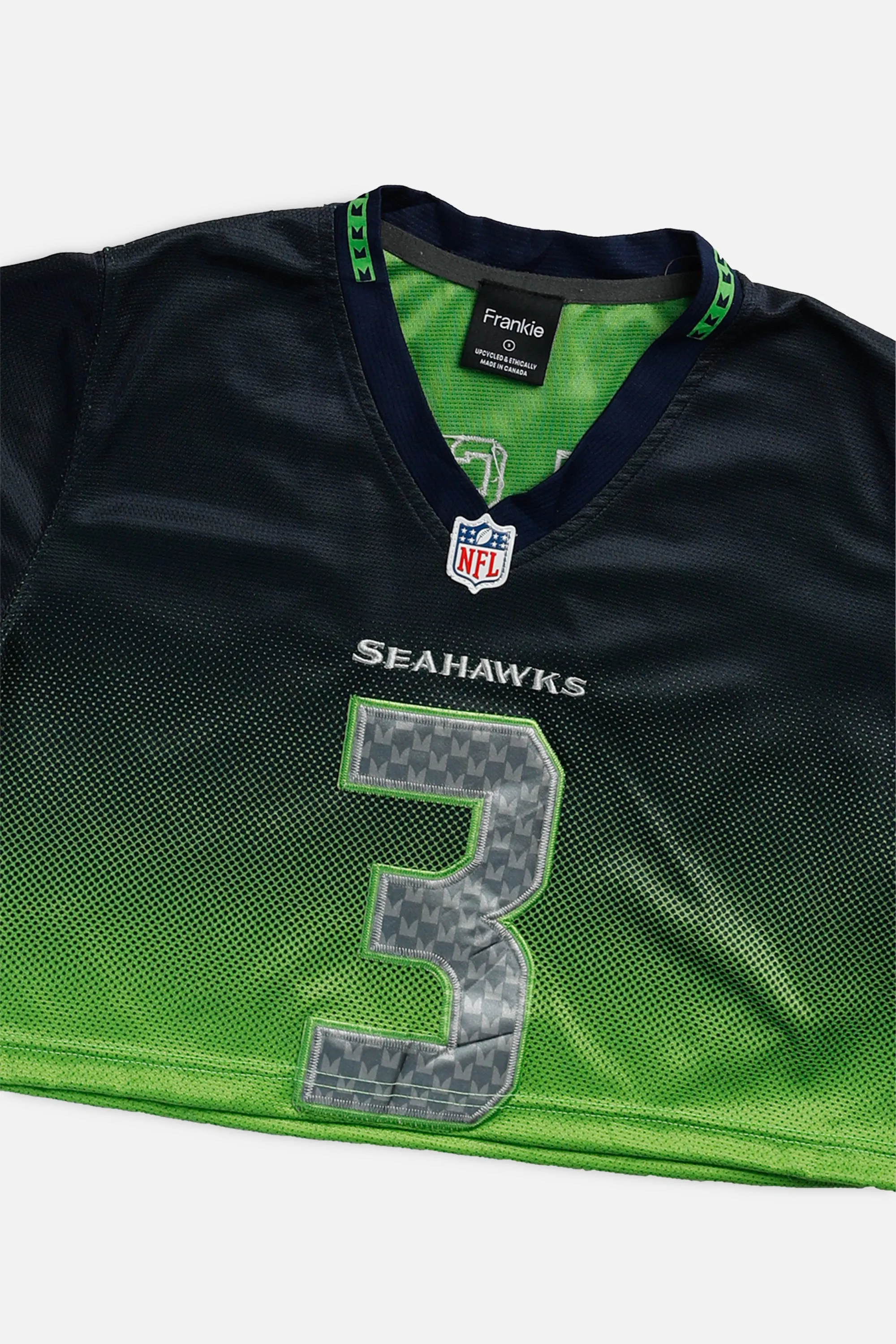 Rework Crop Seattle Seahawks NFL Jersey - S Frankie