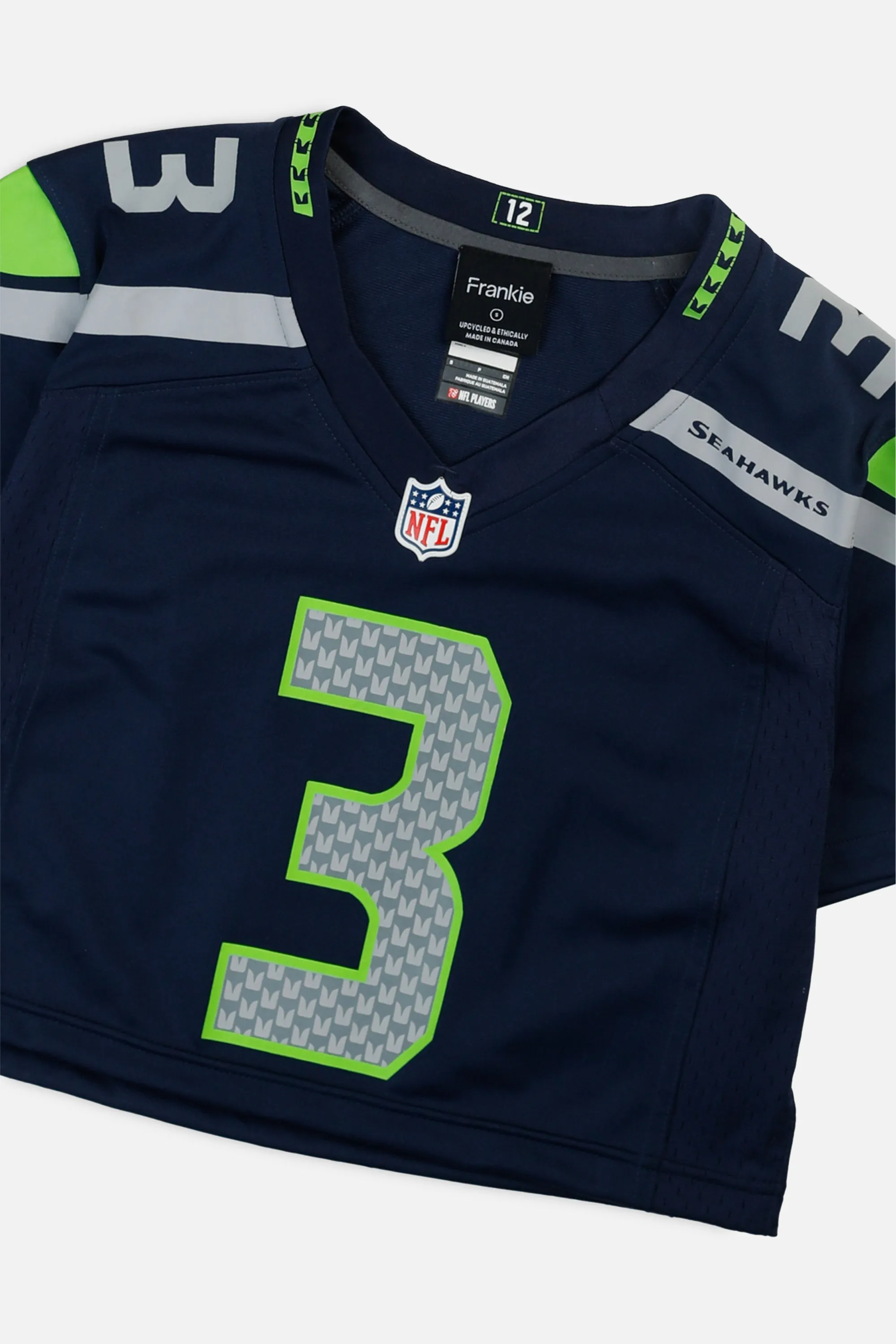 Rework Crop Seattle Seahawks NFL Jersey - S Frankie