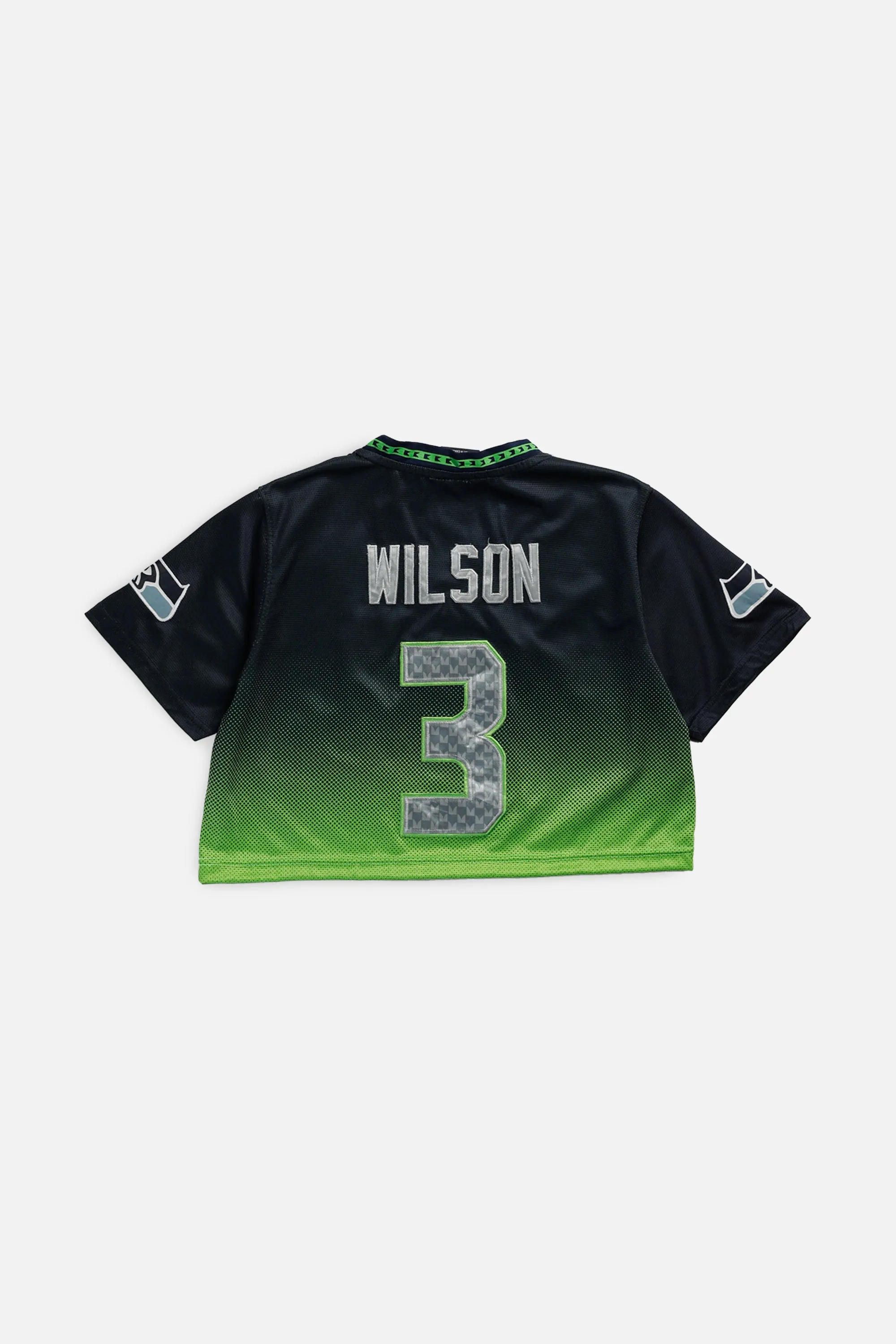 Rework Crop Seattle Seahawks NFL Jersey - S Frankie