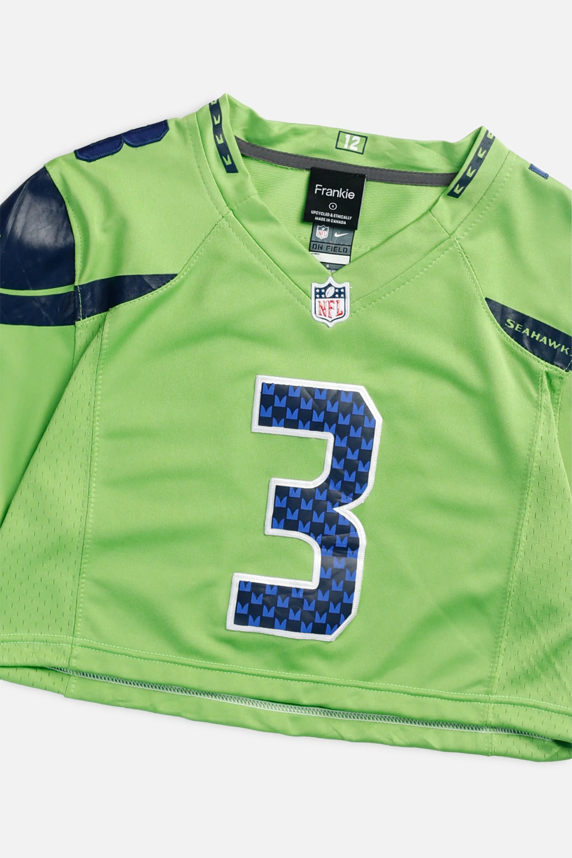 Rework Crop Seattle Seahawks NFL Jersey - S Frankie