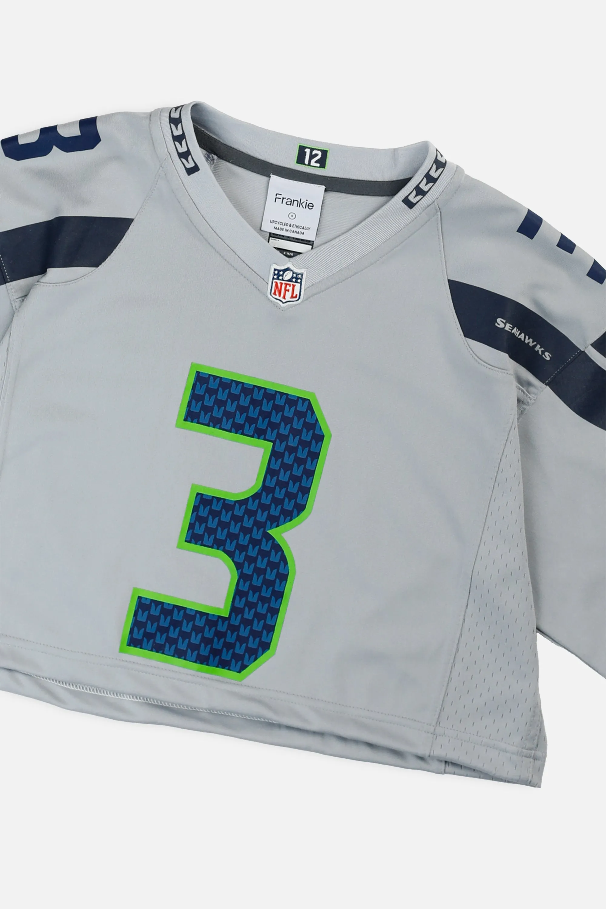 Rework Crop Seattle Seahawks NFL Jersey - S Frankie