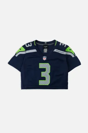 Rework Crop Seattle Seahawks NFL Jersey - S Frankie