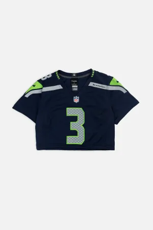 Rework Crop Seattle Seahawks NFL Jersey - XS Frankie