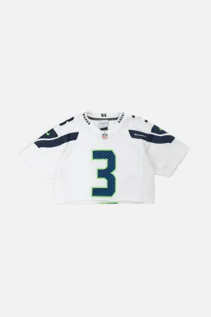 Rework Crop Seattle Seahawks NFL Jersey - XS Frankie