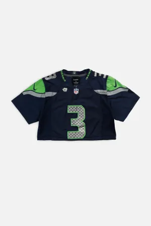 Rework Crop Seattle Seahawks NFL Jersey - XS Frankie
