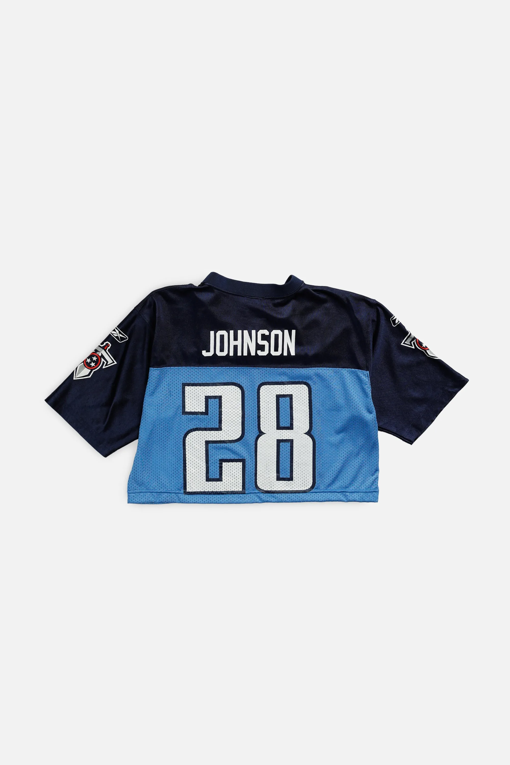 Rework Crop Tennessee Titans NFL Jersey - S Frankie