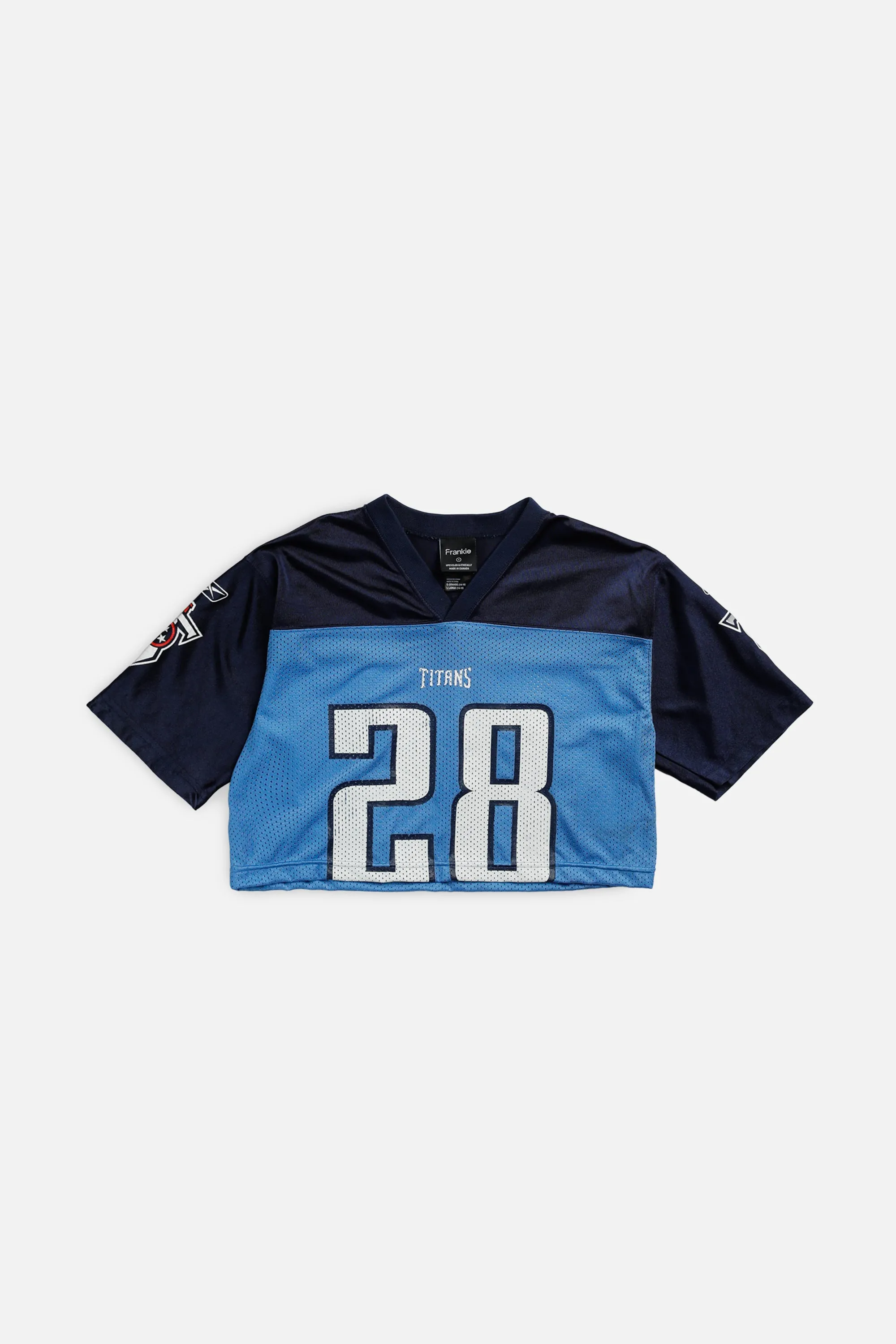 Rework Crop Tennessee Titans NFL Jersey - S Frankie
