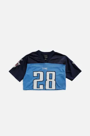 Rework Crop Tennessee Titans NFL Jersey - S Frankie