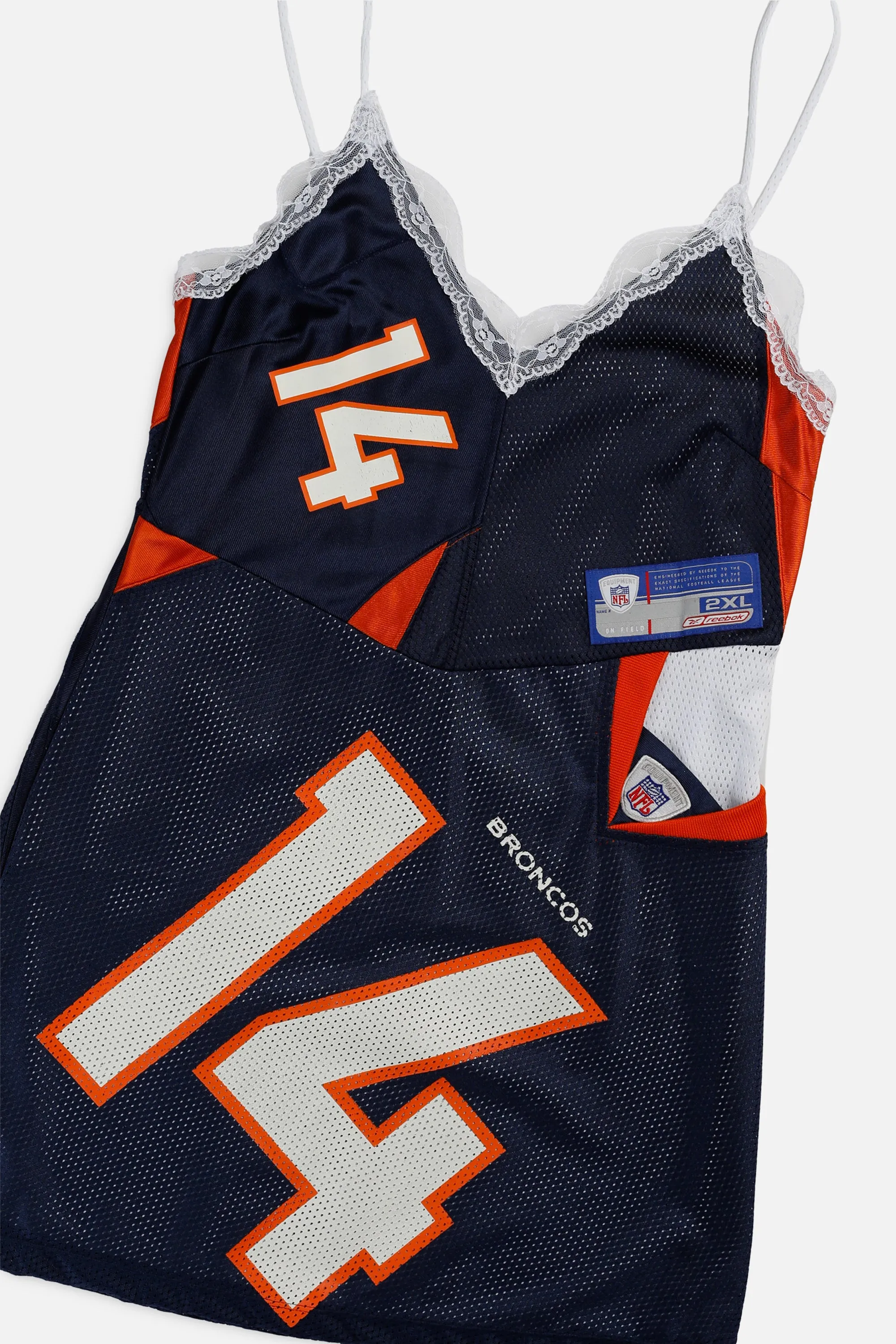 Rework Denver Broncos NFL Lace Dress - M Frankie