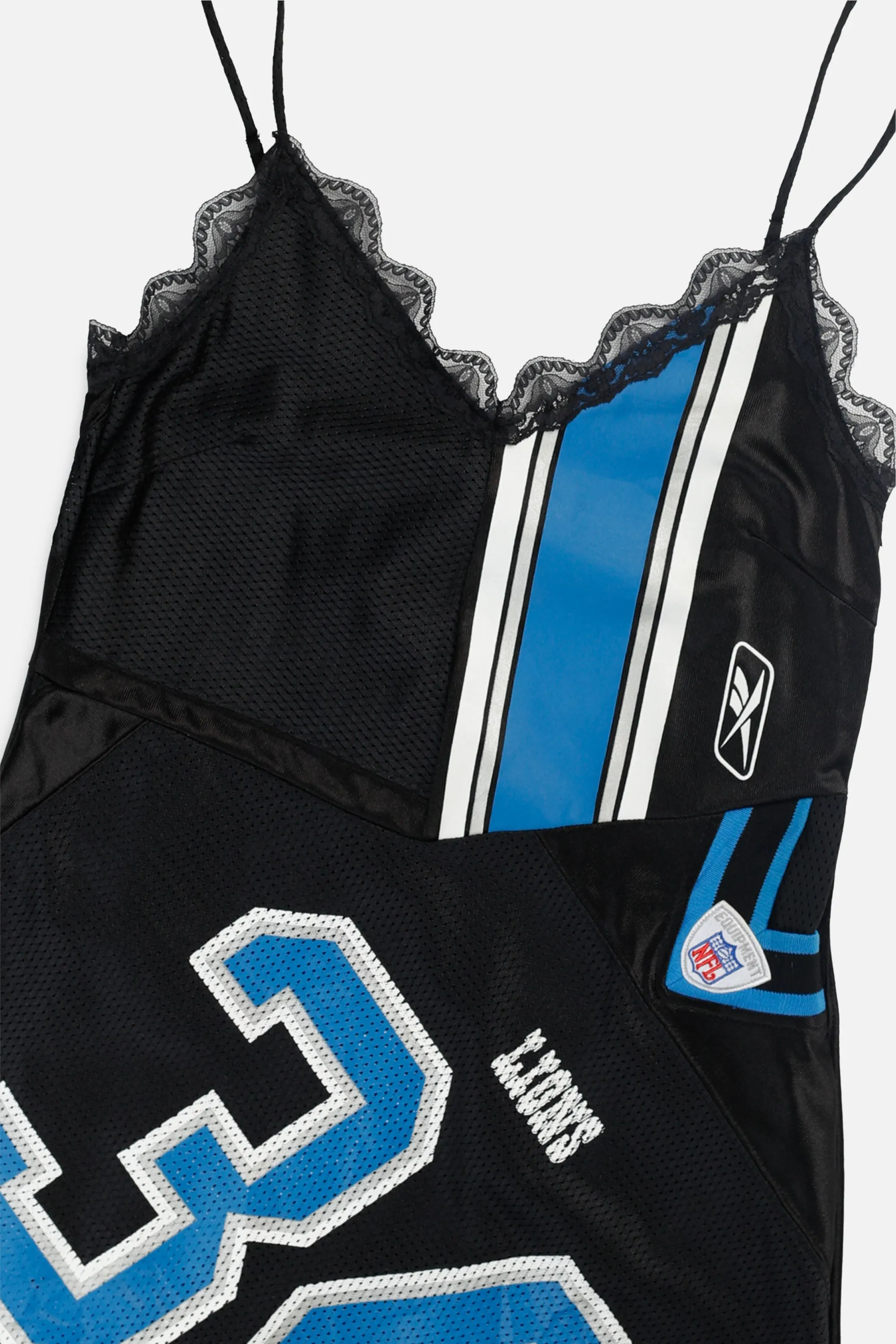 Rework Detroit Lions NFL Lace Dress - S Frankie