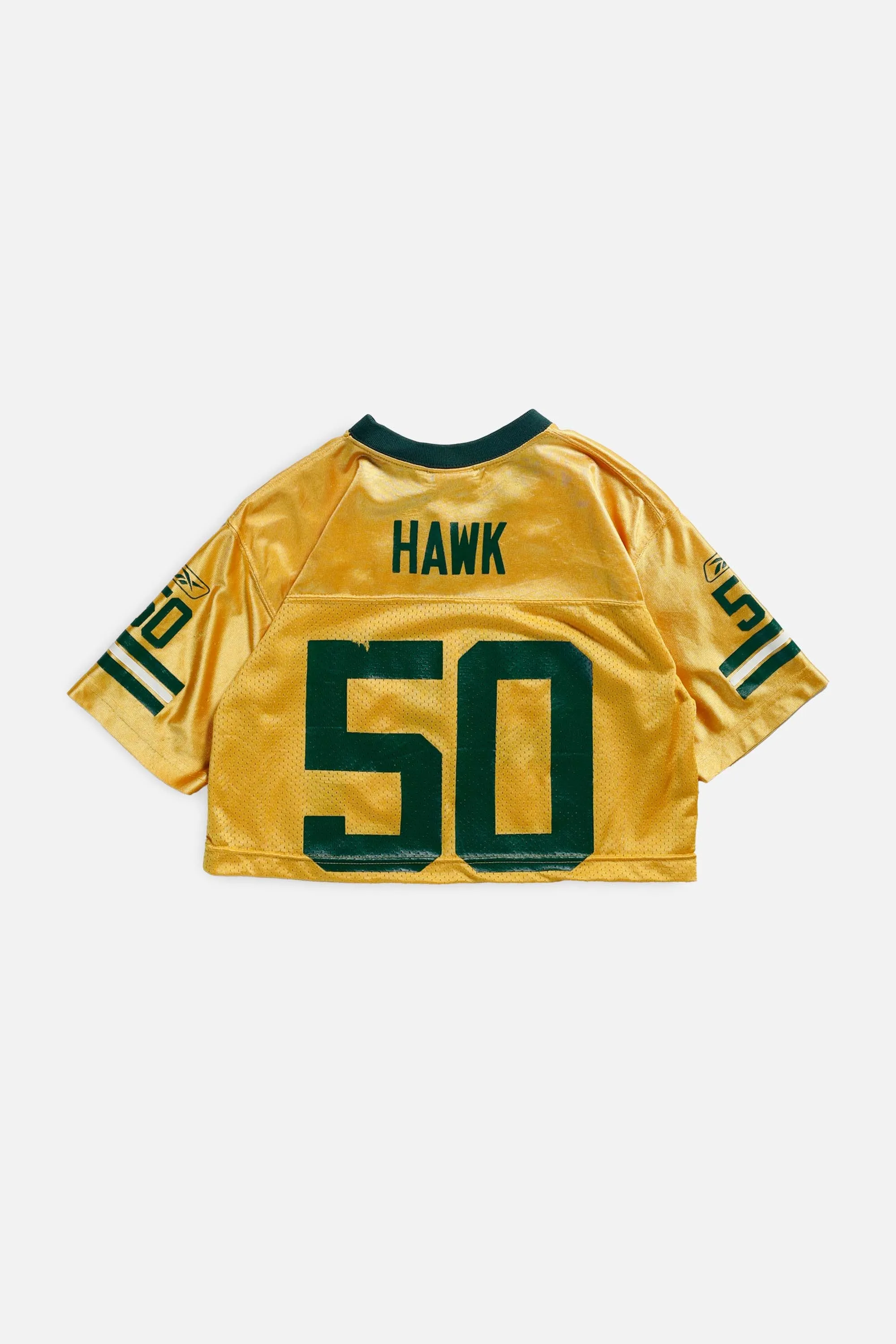 Rework Green Bay Packers Crop NFL Jersey - XS Frankie
