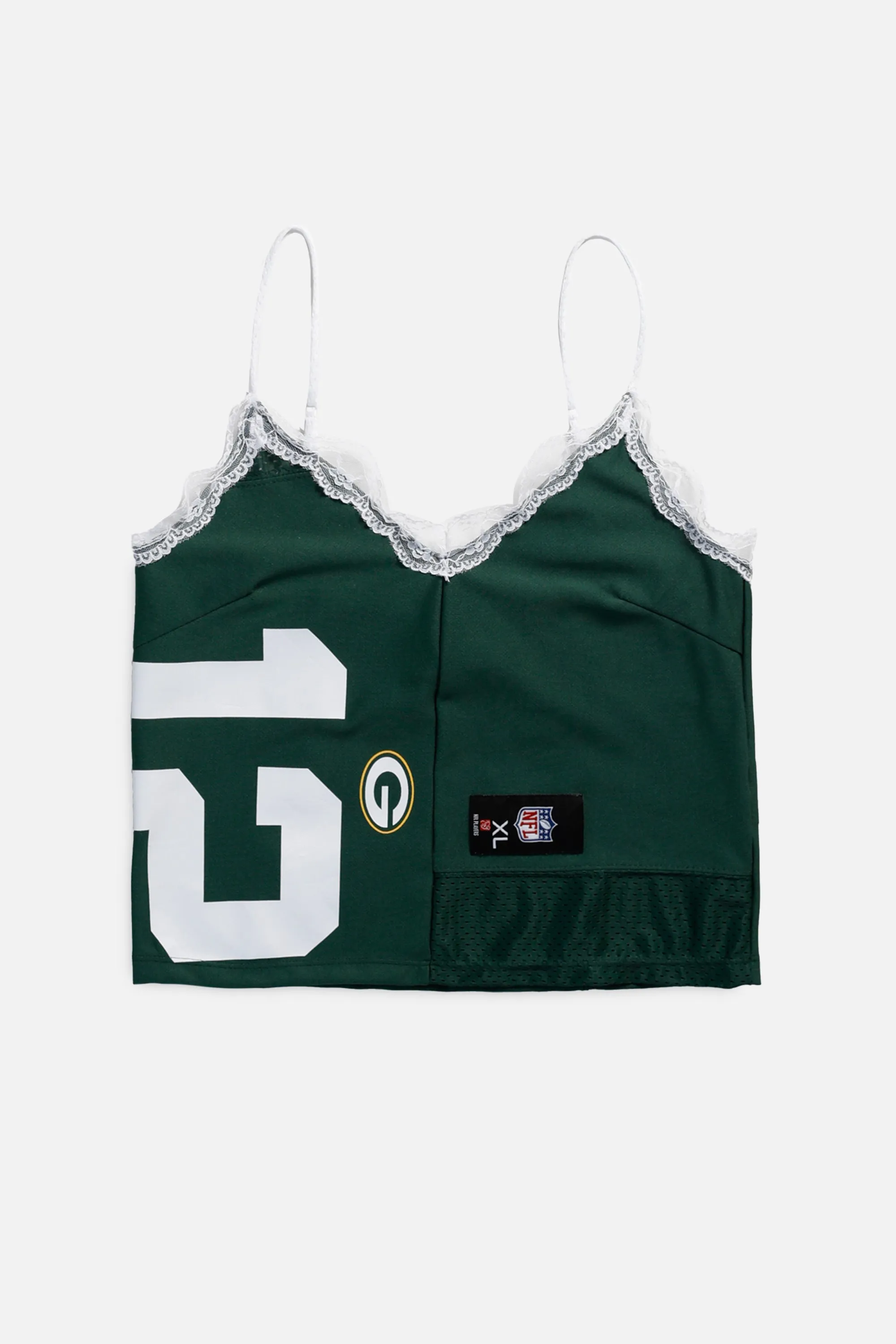 Rework Green Bay Packers Lace Tank - S Frankie