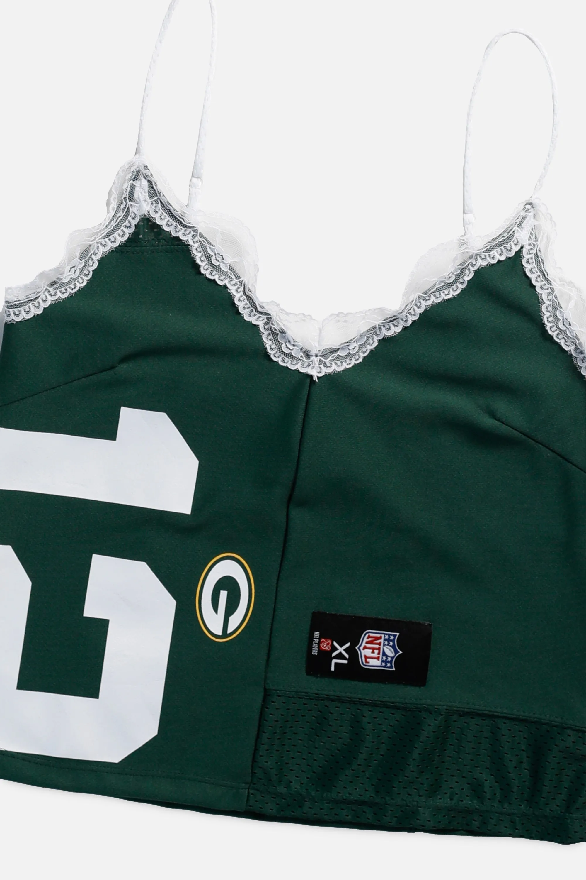 Rework Green Bay Packers Lace Tank - S Frankie