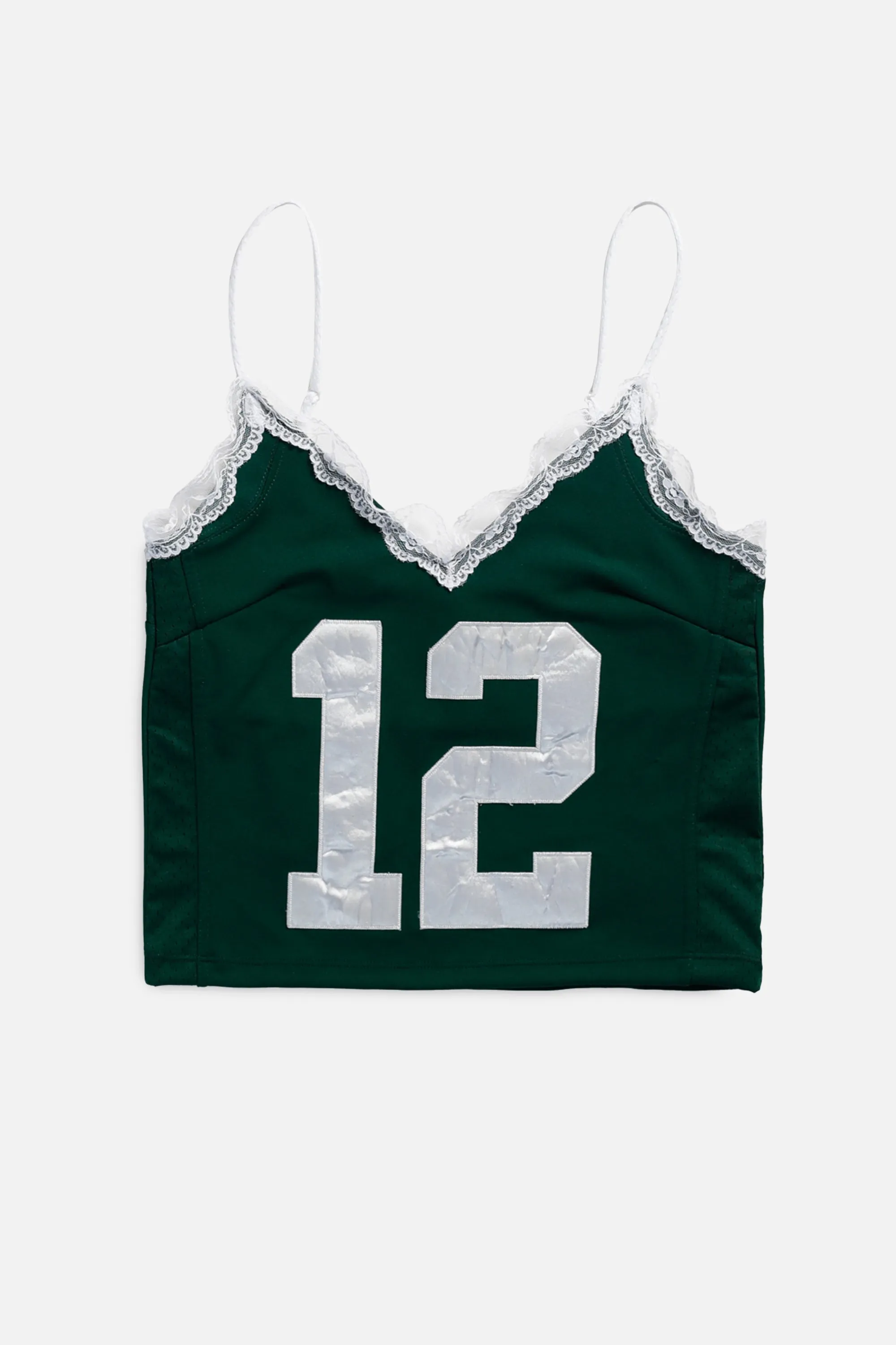 Rework Green Bay Packers Lace Tank - XS Frankie