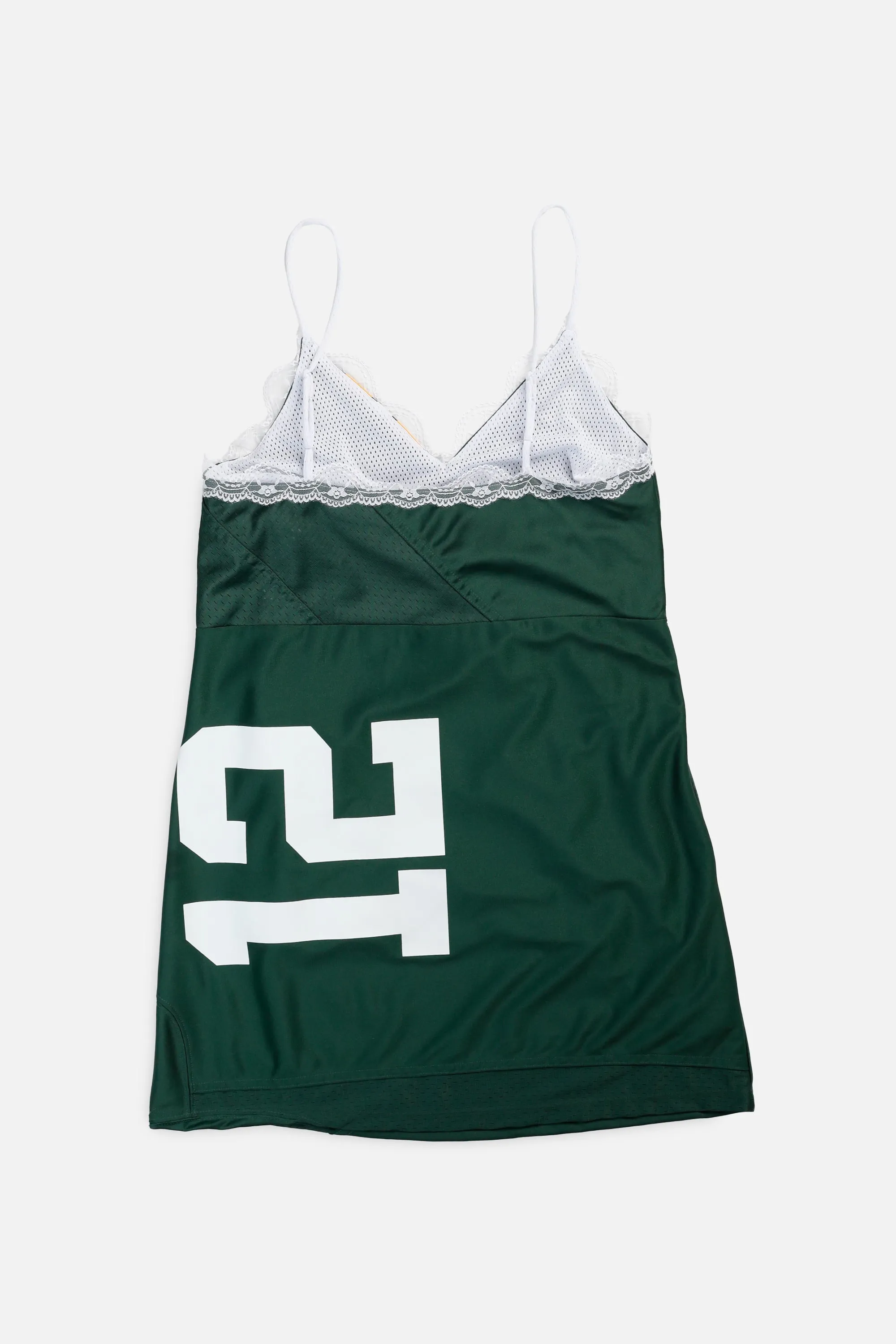 Rework Green Bay Packers NFL Lace Dress - L Frankie
