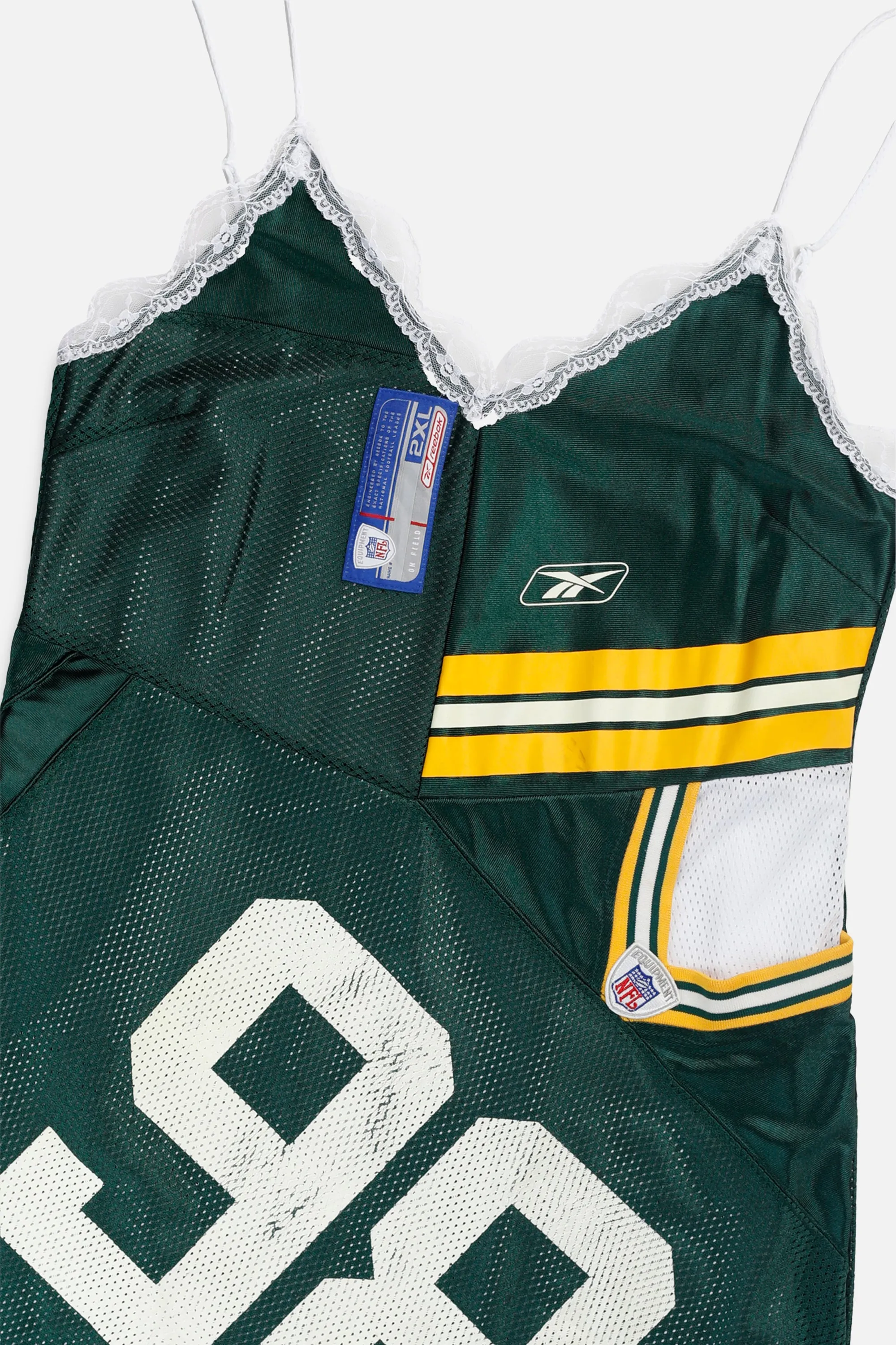 Rework Green Bay Packers NFL Lace Dress - XL Frankie