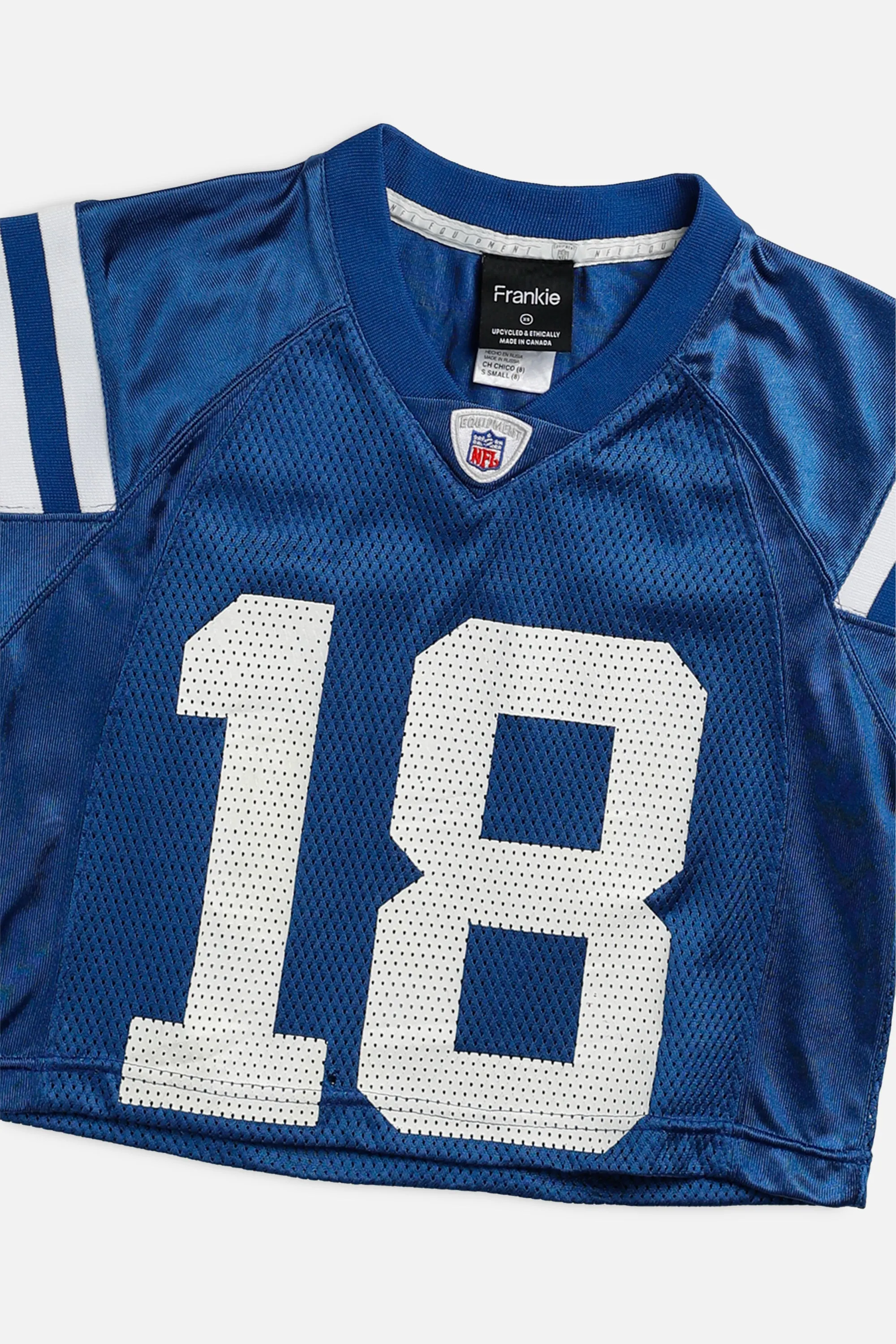 Rework Indianapolis Colts Crop NFL Jersey - XS Frankie
